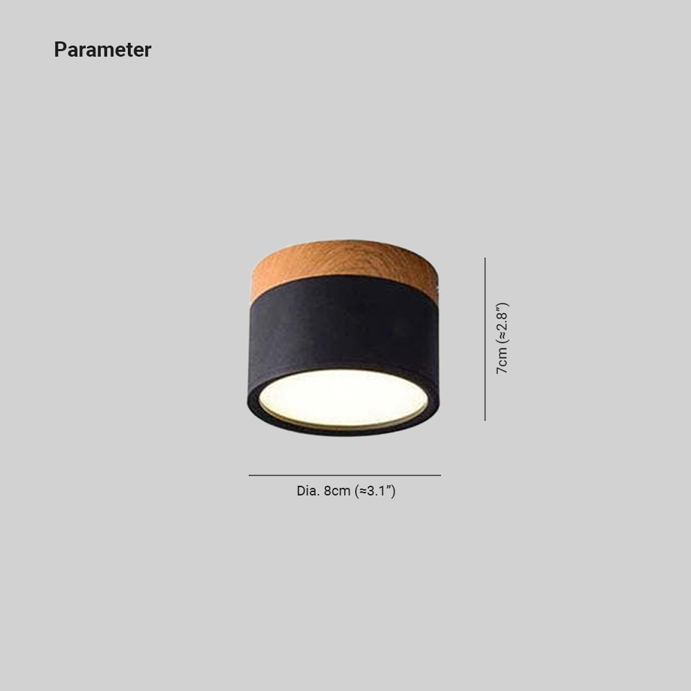 Valentina Modern Cylindrical /Acrylic Flush Mount Ceiling Light Hallway - Neutral Decor