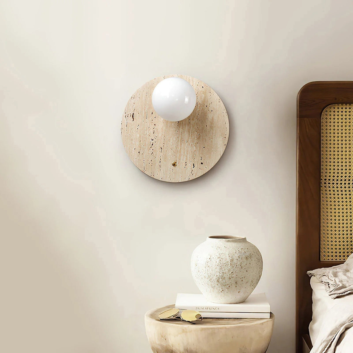 Seraelia Travertine Wall Lamp