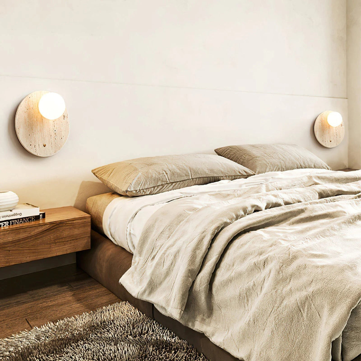 Seraelia Travertine Wall Lamp