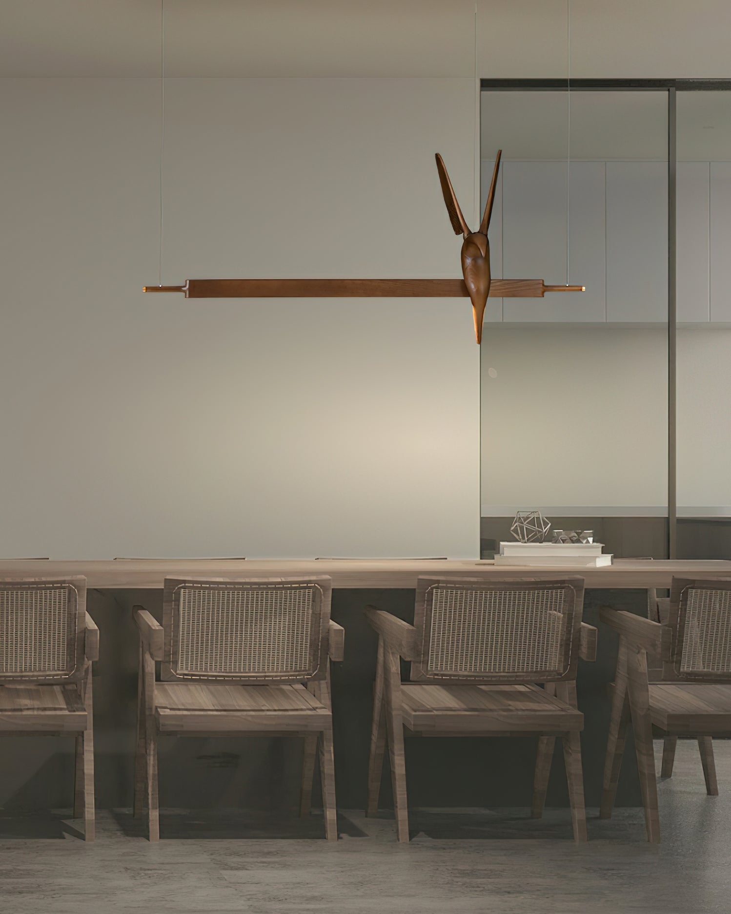 Varinisra Sculptural Oak Pendant Light