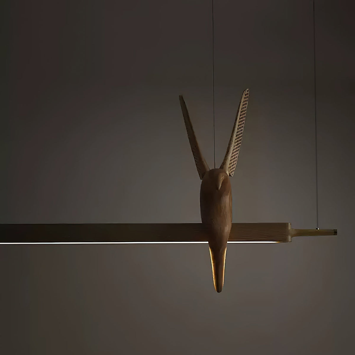 Varinisra Sculptural Oak Pendant Light