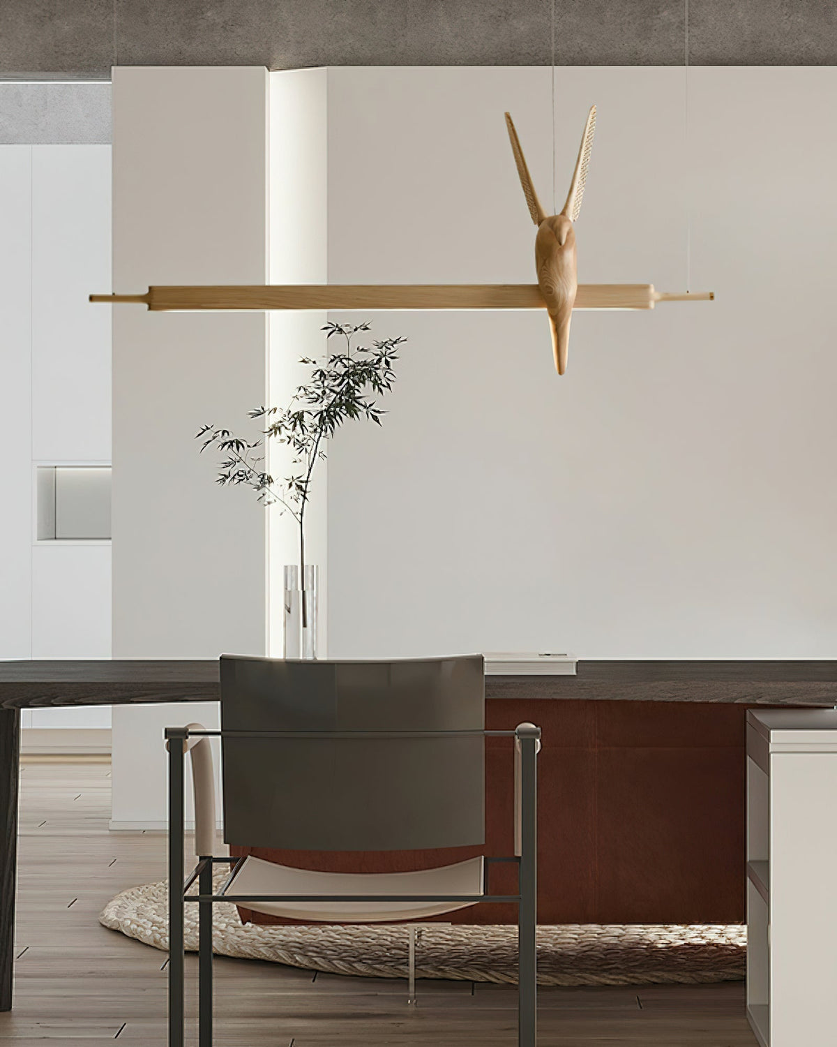 Varinisra Sculptural Oak Pendant Light
