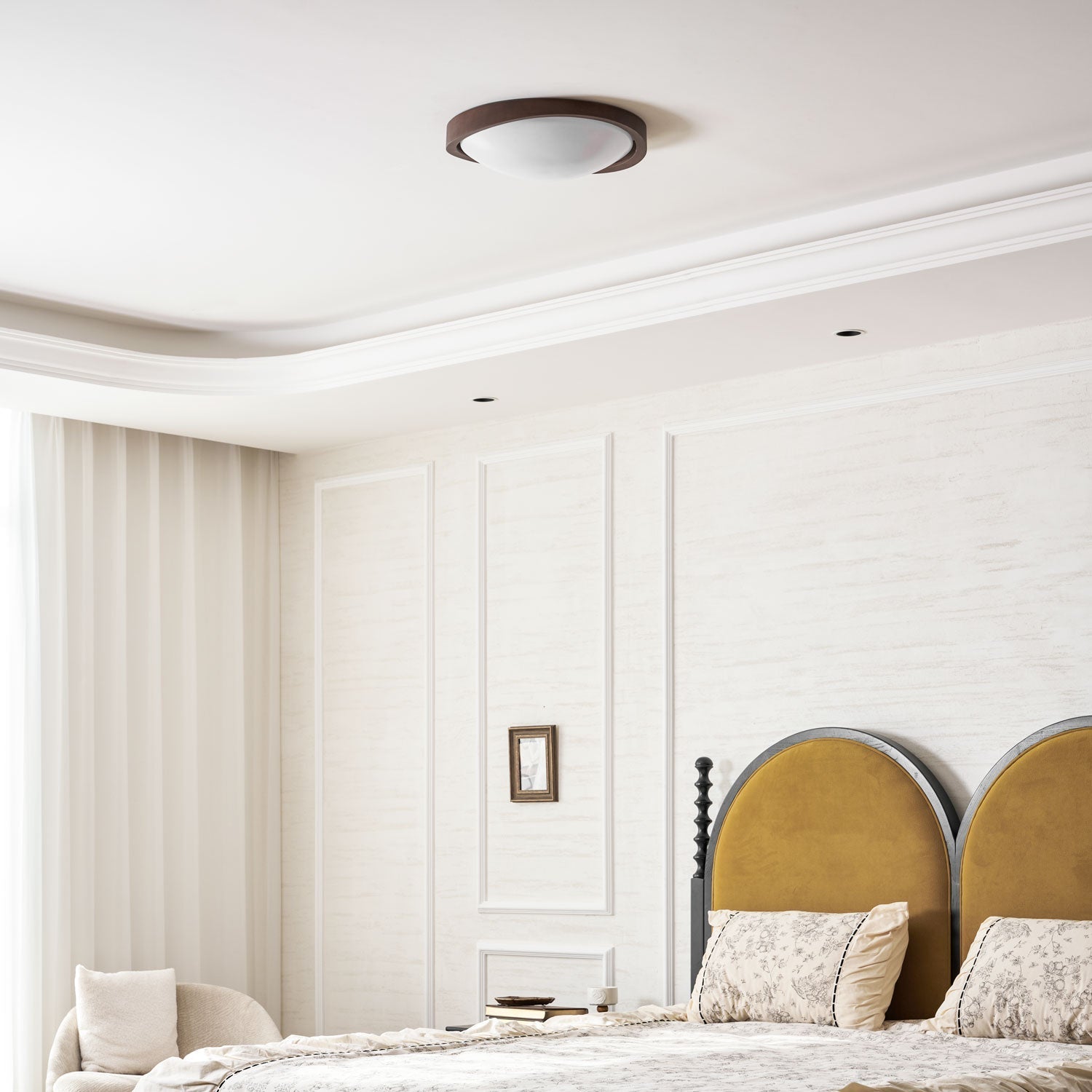 Fairborne Curved Edge Flush Mount Ceiling Light