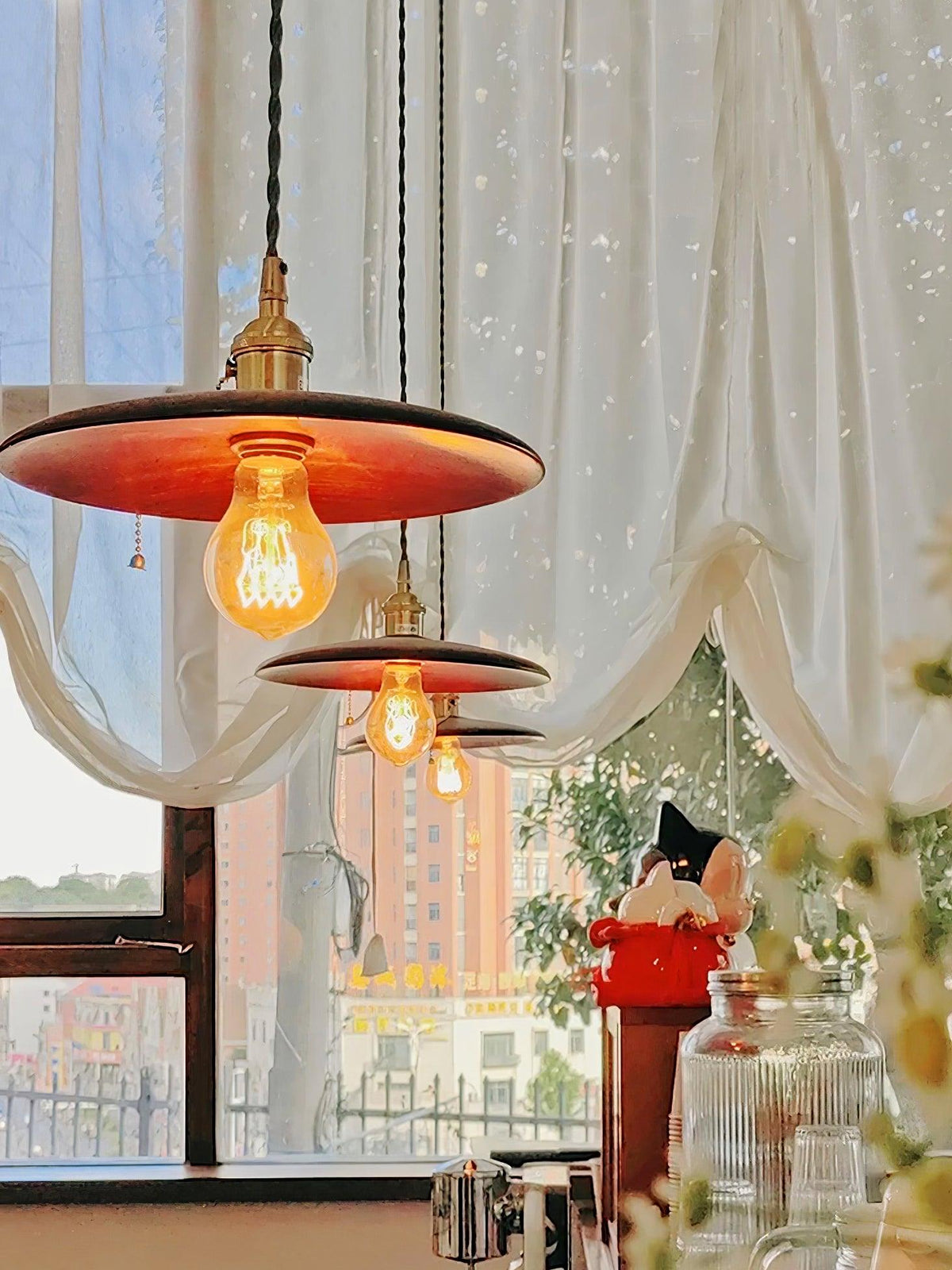 Veldra Brass Retro Pendant Light