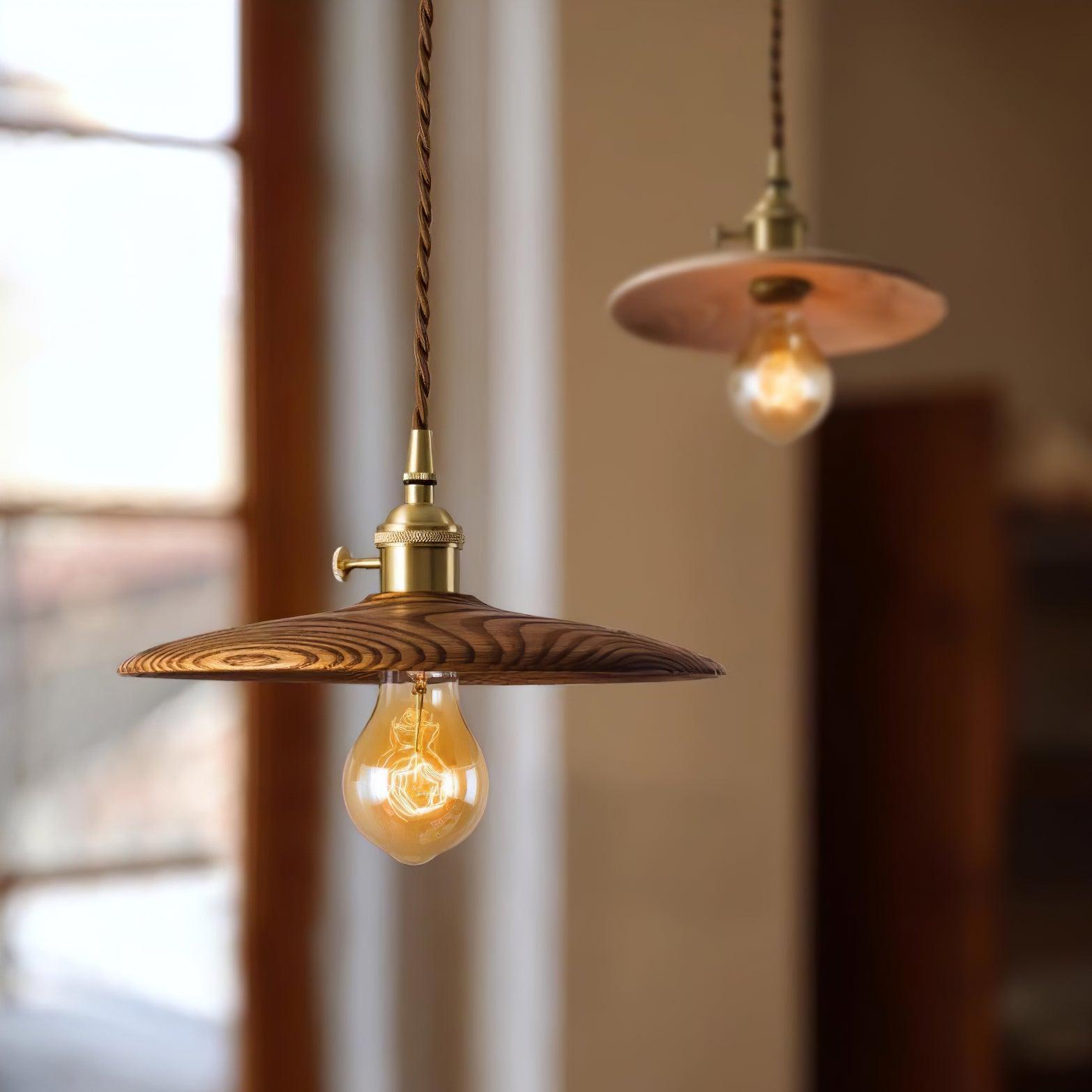 Veldra Brass Retro Pendant Light