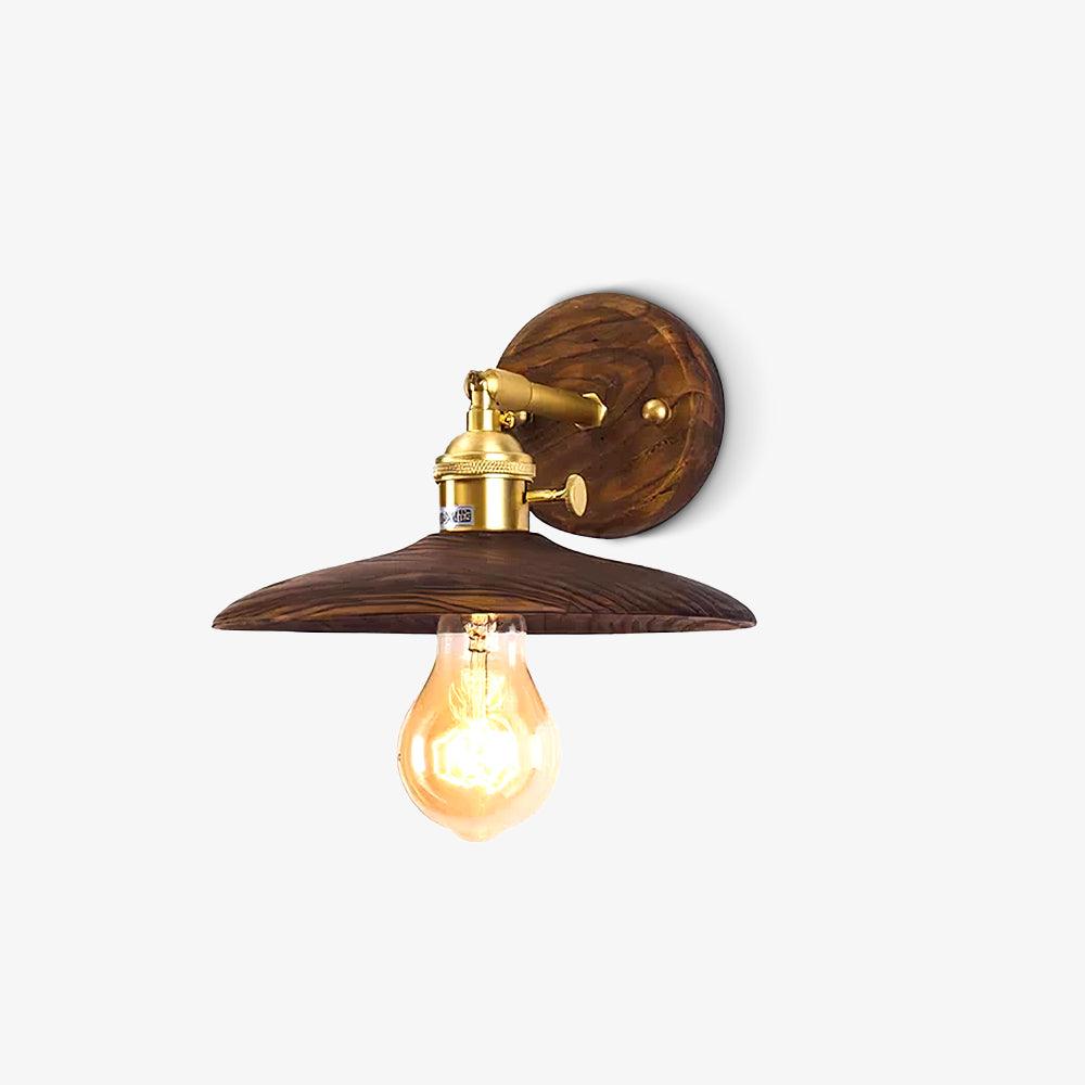 Auroelia Brass Rustic Wall Lamp