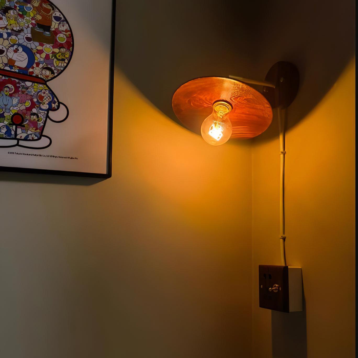 Auroelia Brass Rustic Wall Lamp