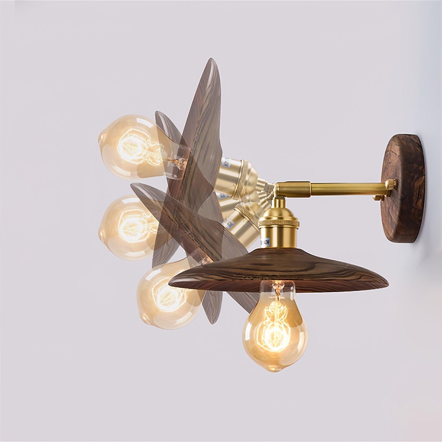 Auroelia Brass Rustic Wall Lamp