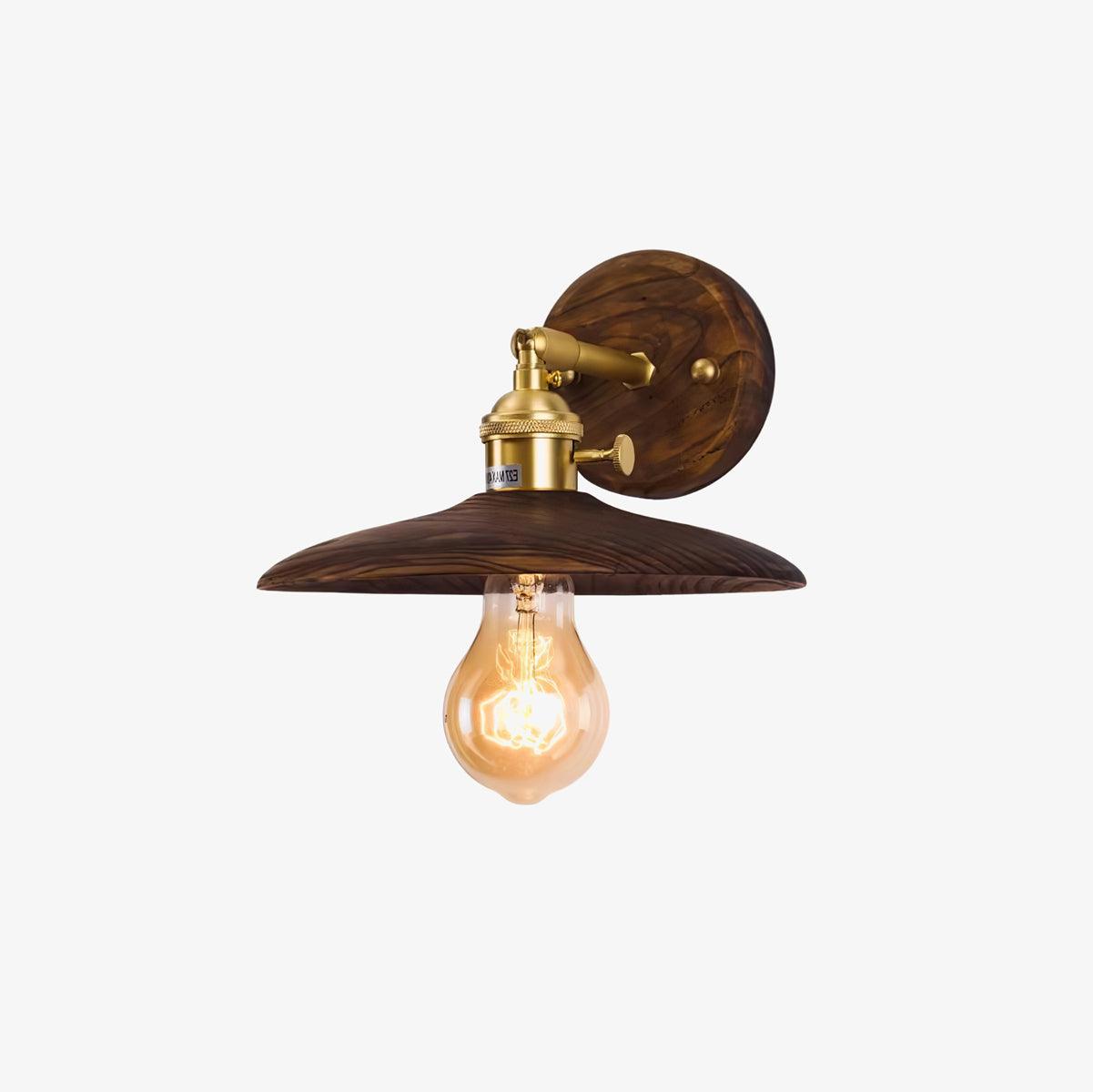 Auroelia Brass Rustic Wall Lamp