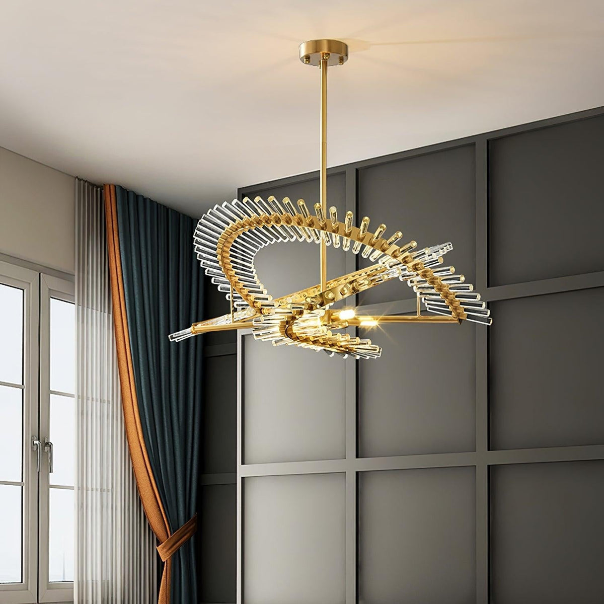 Velaine Glass Chandelier Light