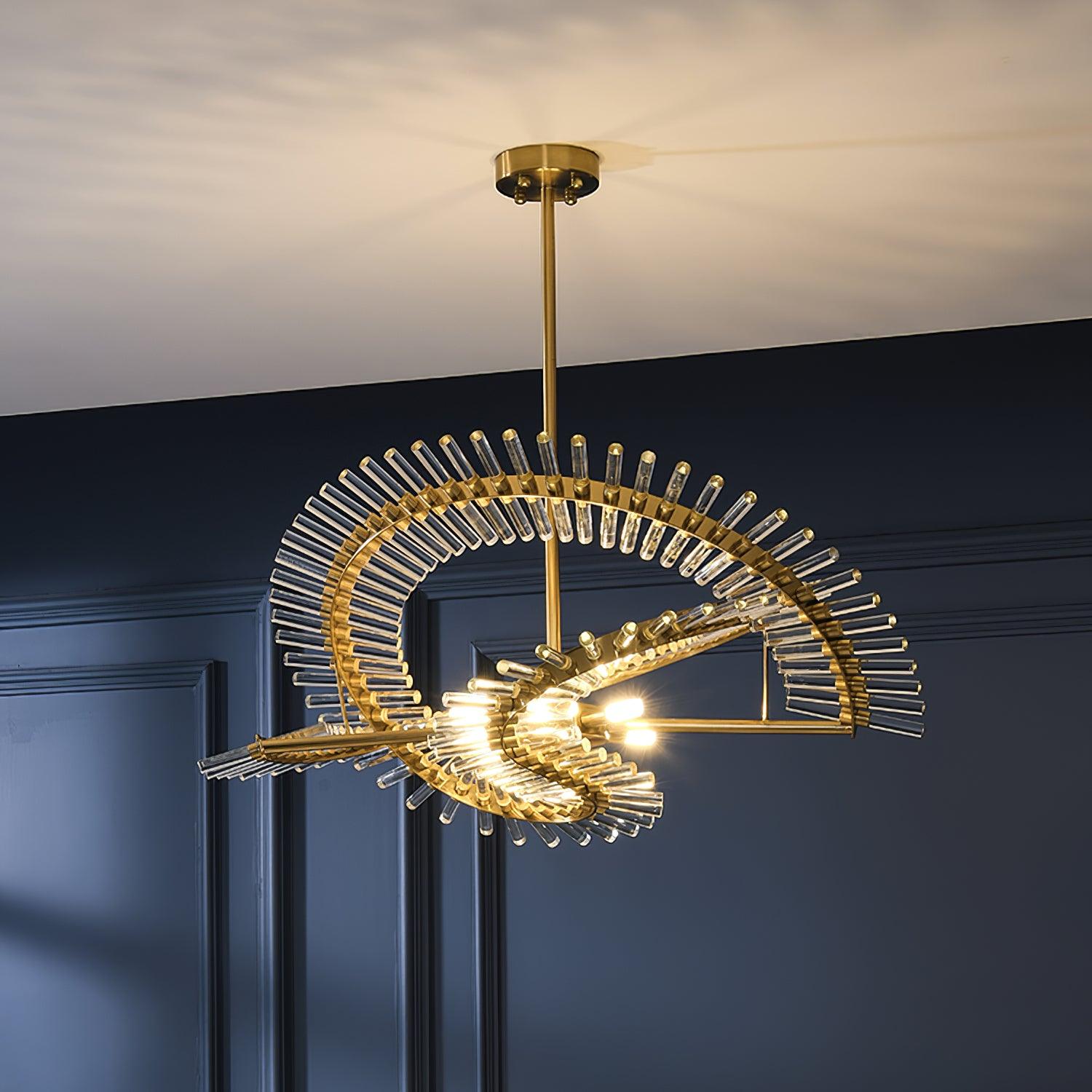 Velaine Glass Chandelier Light