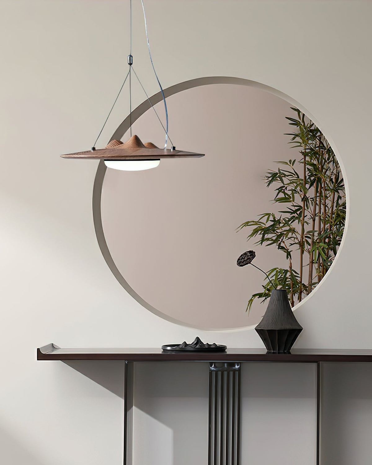 Vathea Premium Nordic Art Wood Pendant Lamp