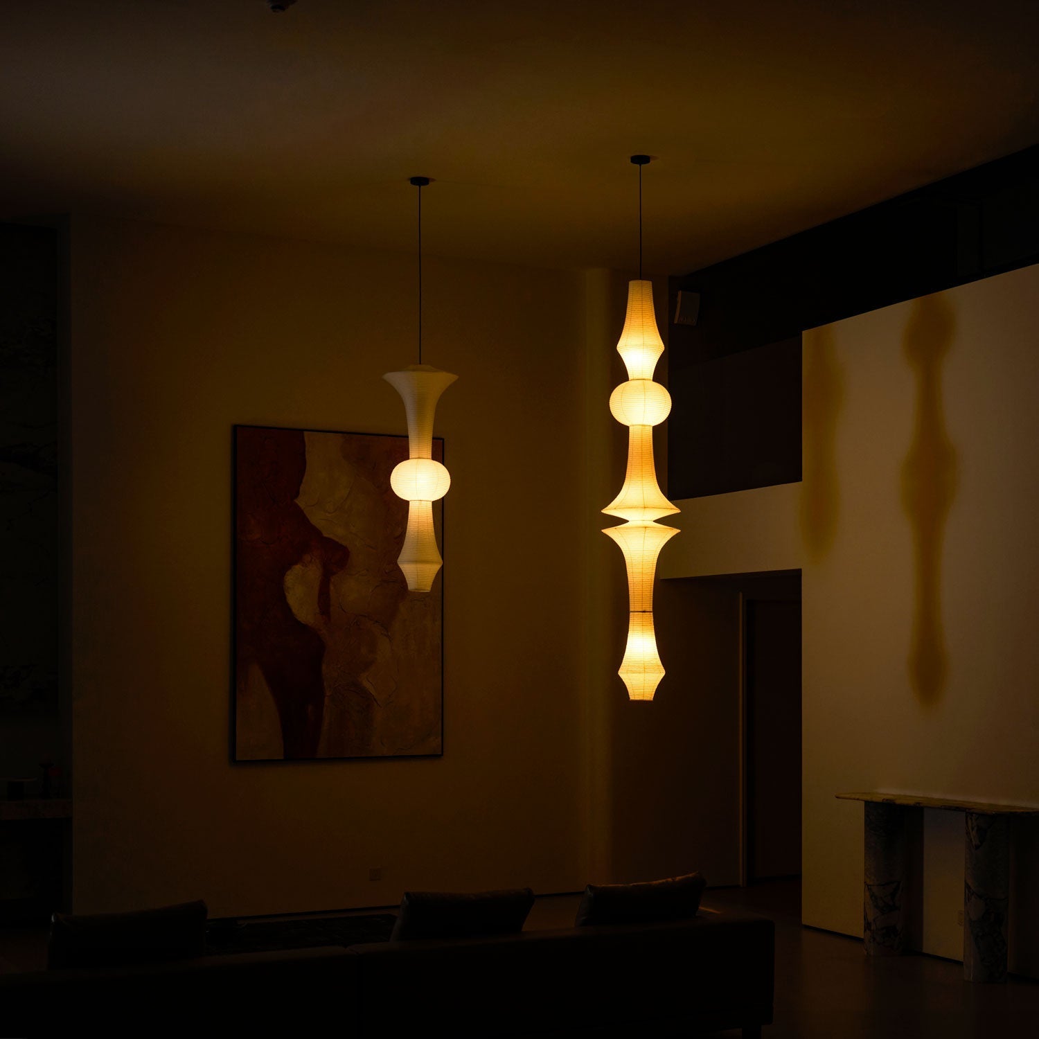 Elmsridge Washi Paper E Pendant Light