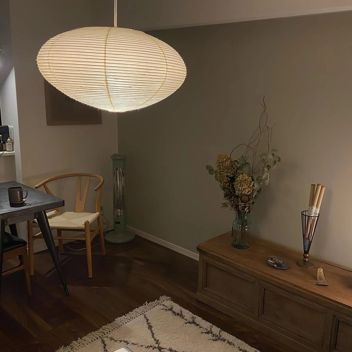 Anais Washi Paper Swag Pendant Light