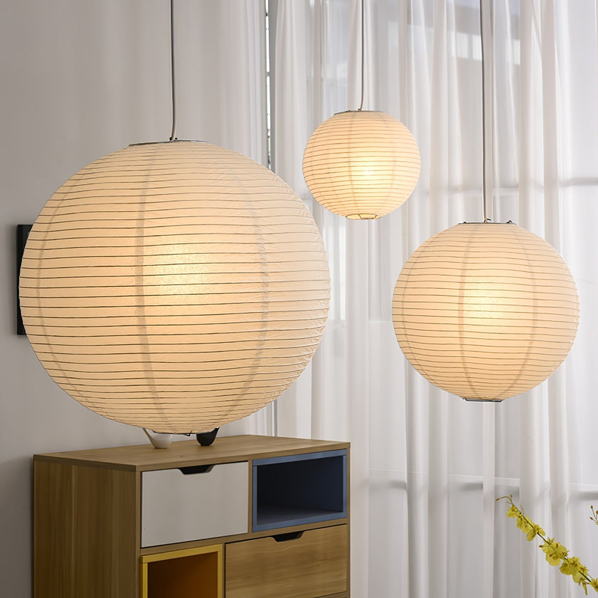 Lunerelle Pendant Lamp Paper for Living Room