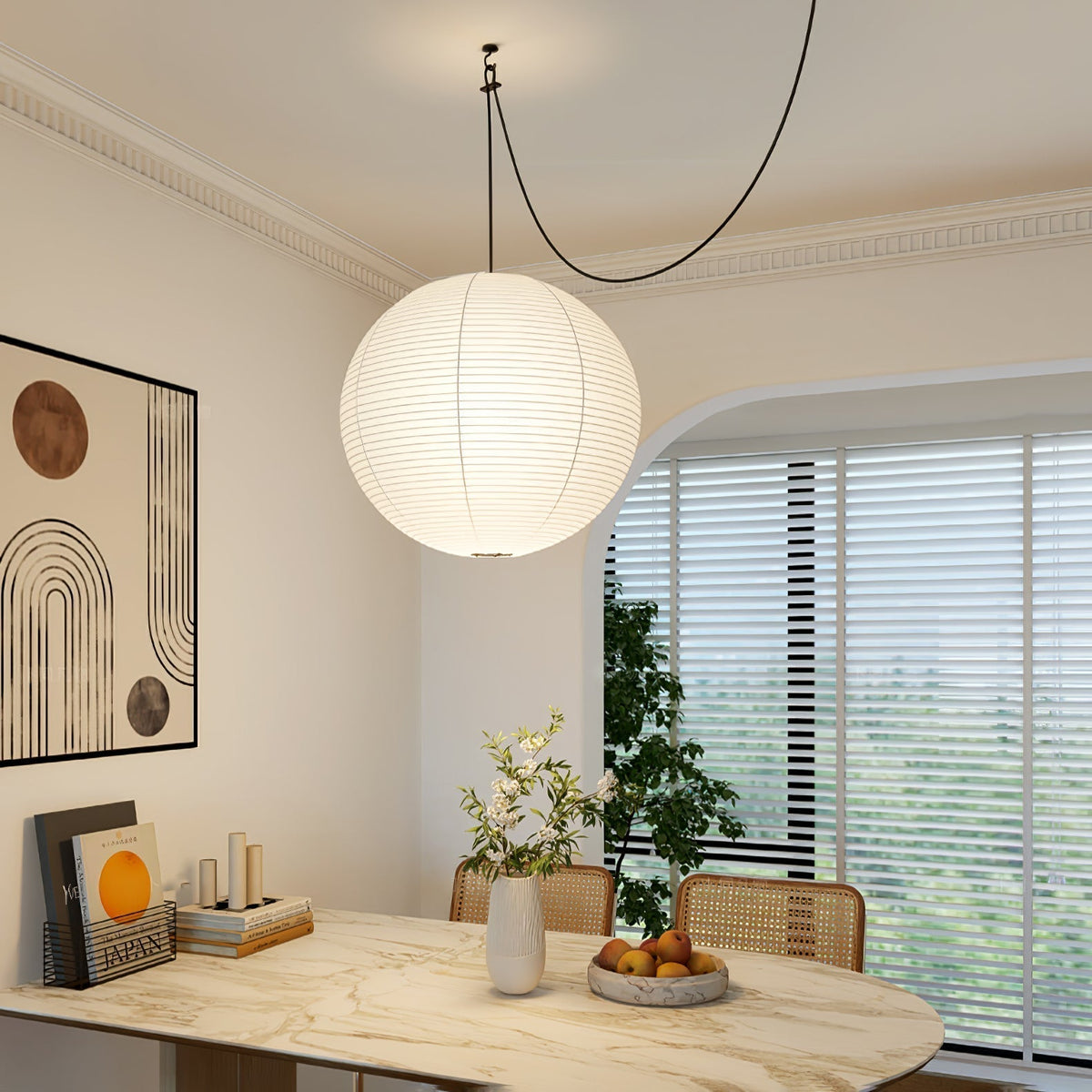 Lunerelle Pendant Lamp Paper for Living Room