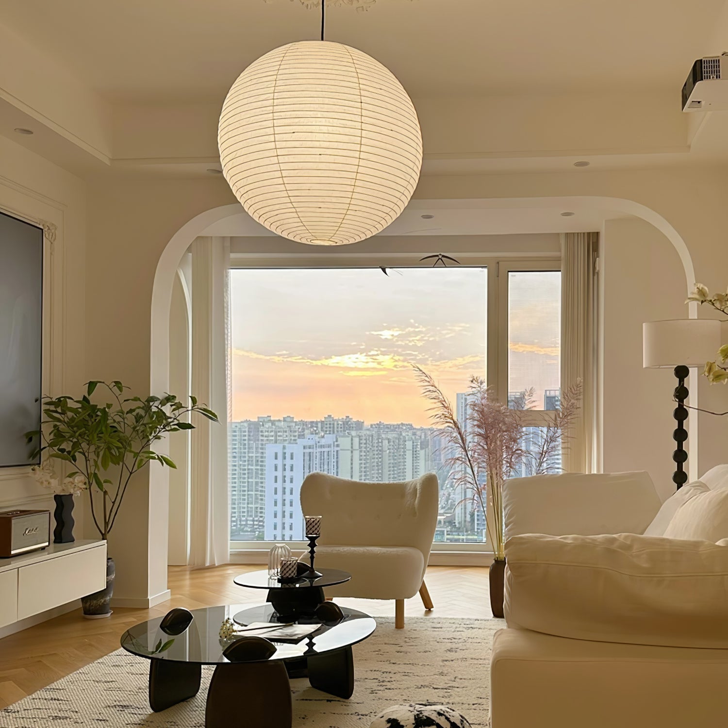 Lunerelle Pendant Lamp Paper for Living Room