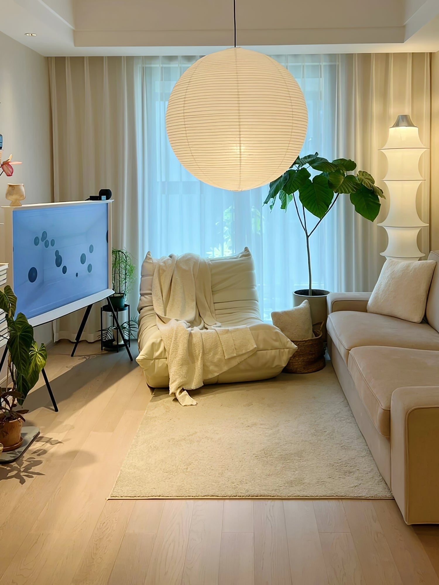 Lunerelle Pendant Lamp Paper for Living Room