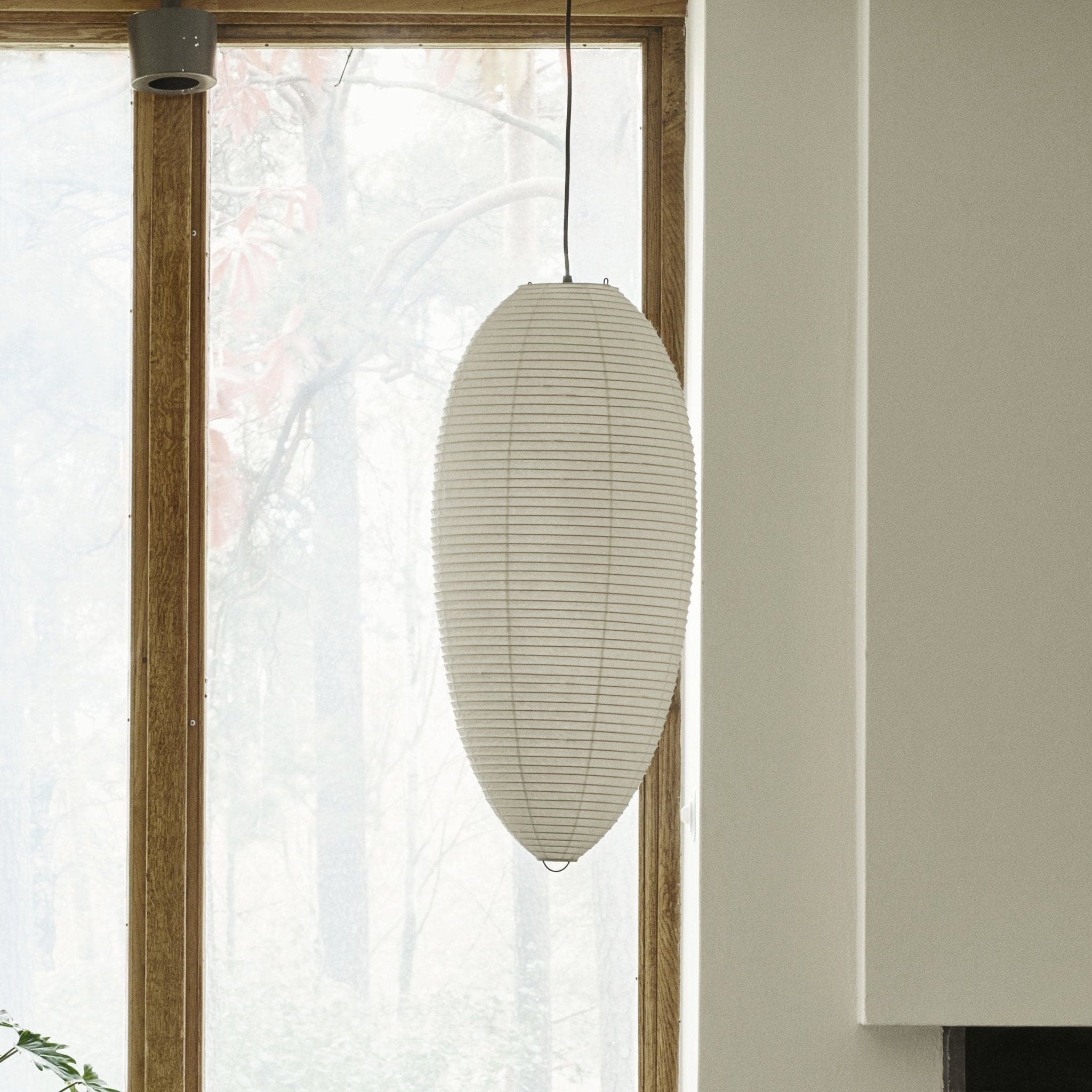 Myraean Modern Minimalist Wabi Chestnut Paper Bamboo Pendant Lamp