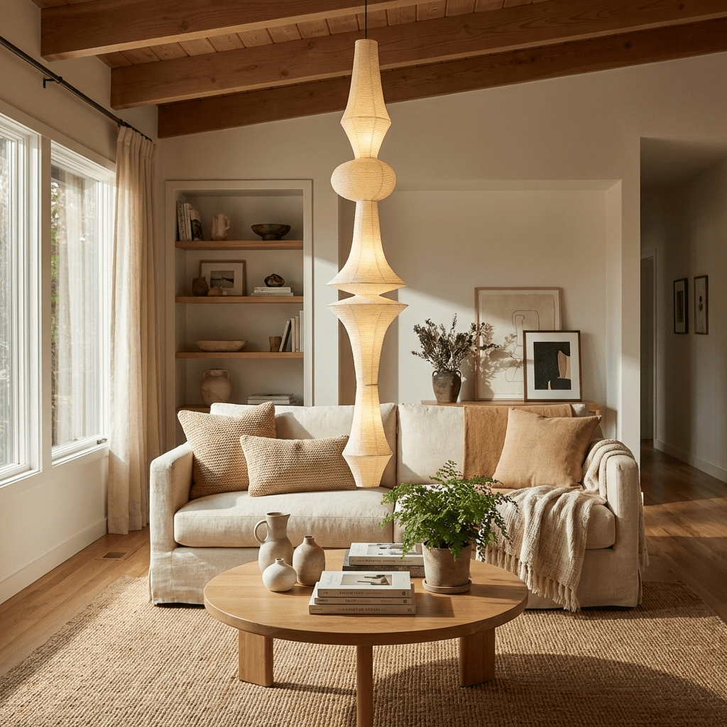 Elmsridge Washi Paper E Pendant Light