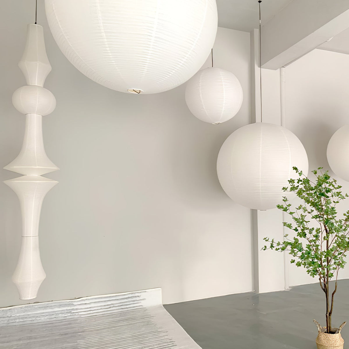 Elmsridge Washi Paper E Pendant Light