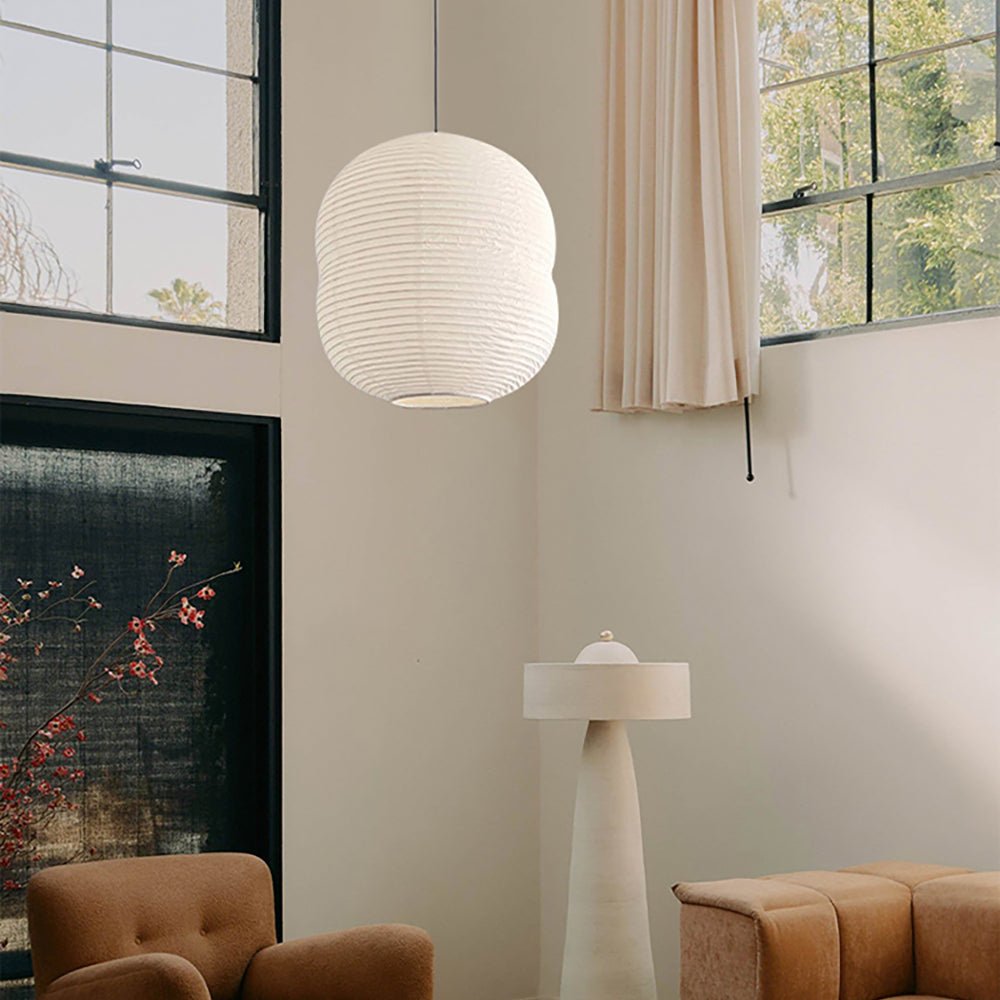 Nivelelle Minimalist Rice Paper Pendant Light