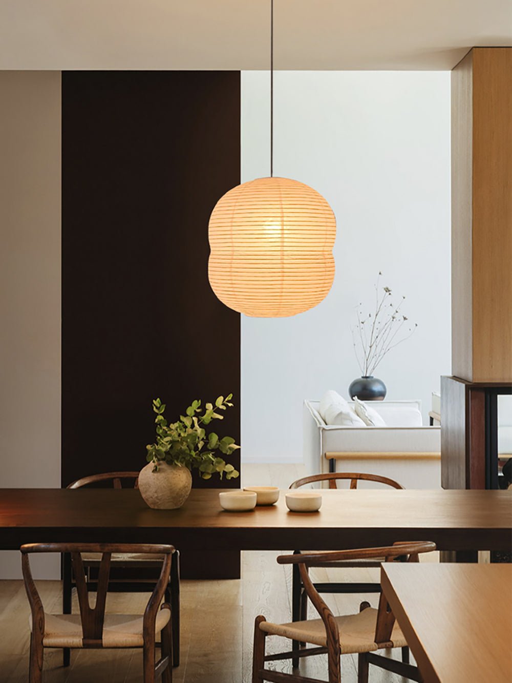 Nivelelle Minimalist Rice Paper Pendant Light
