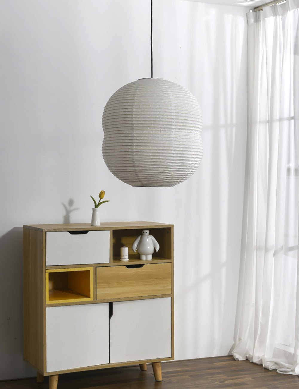 Nivelelle Minimalist Rice Paper Pendant Light