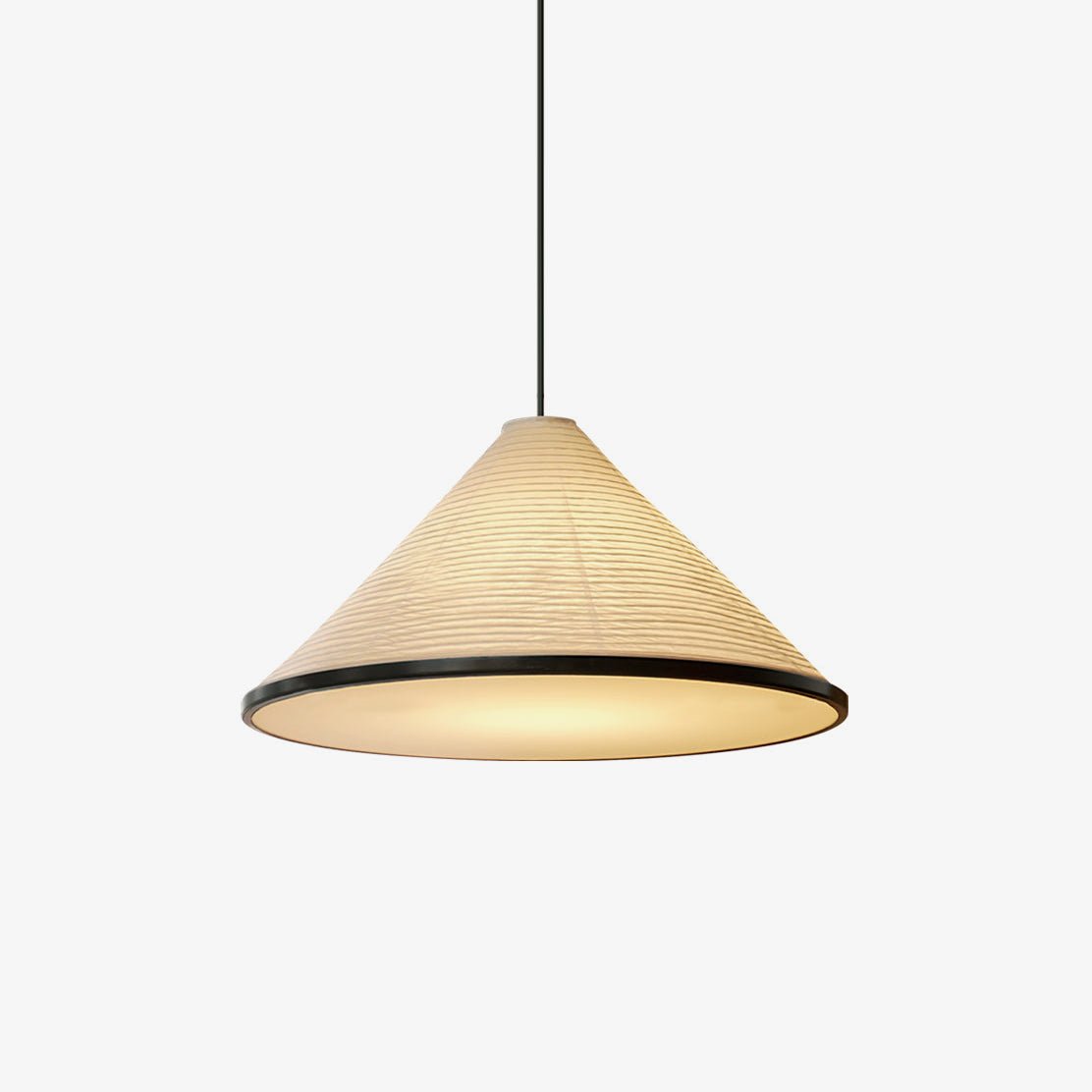 Conic Paper Pyramid Pendant Lamp
