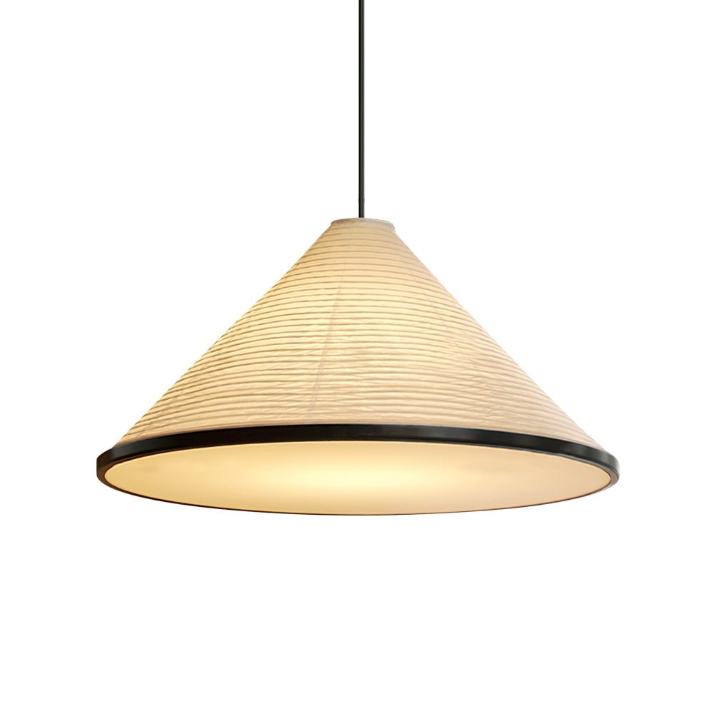 Conic Paper Pyramid Pendant Lamp