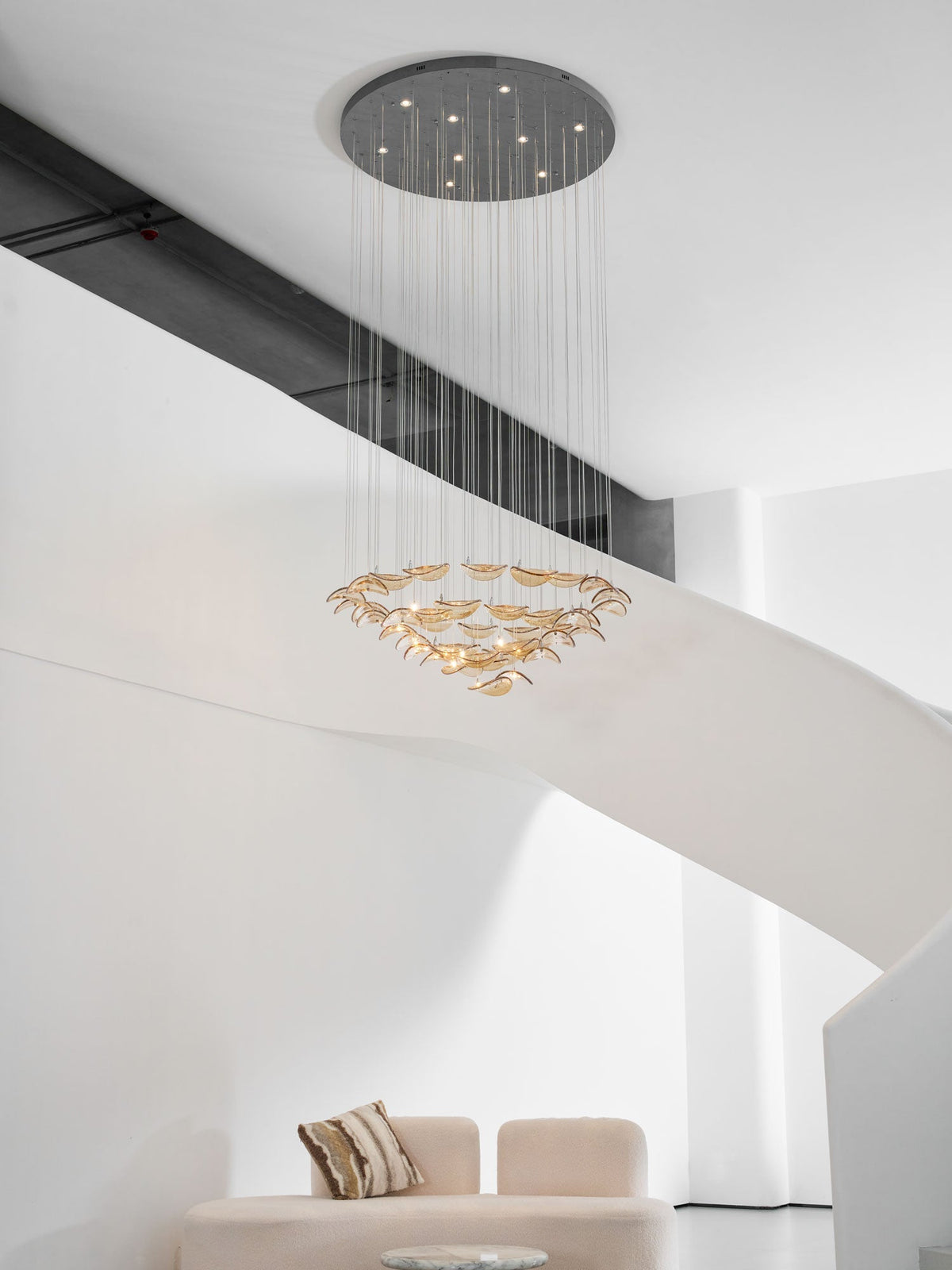 Beauvale Wave Floating Leaf Chandelier