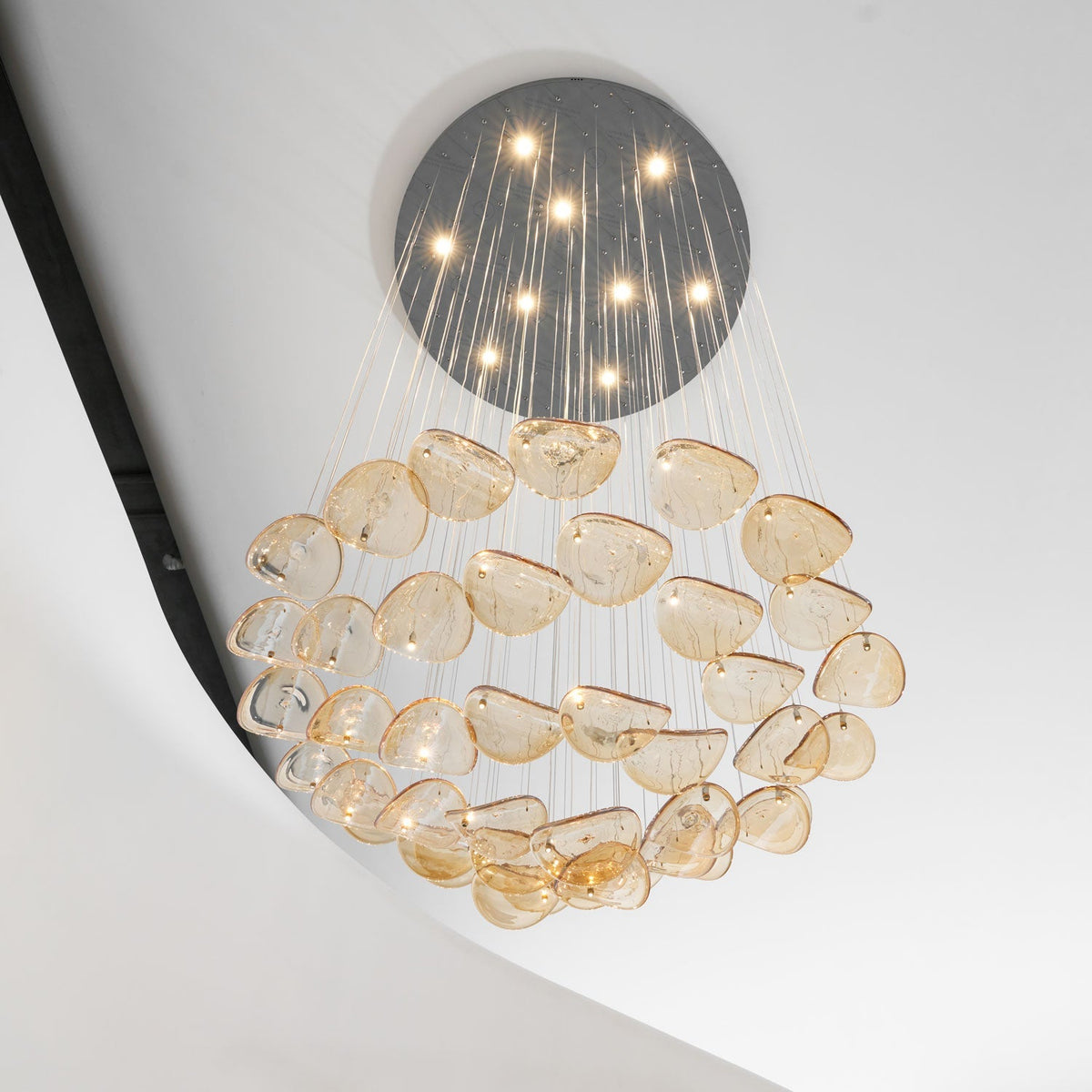 Beauvale Wave Floating Leaf Chandelier