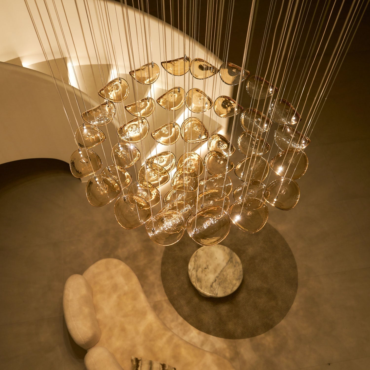 Beauvale Wave Floating Leaf Chandelier