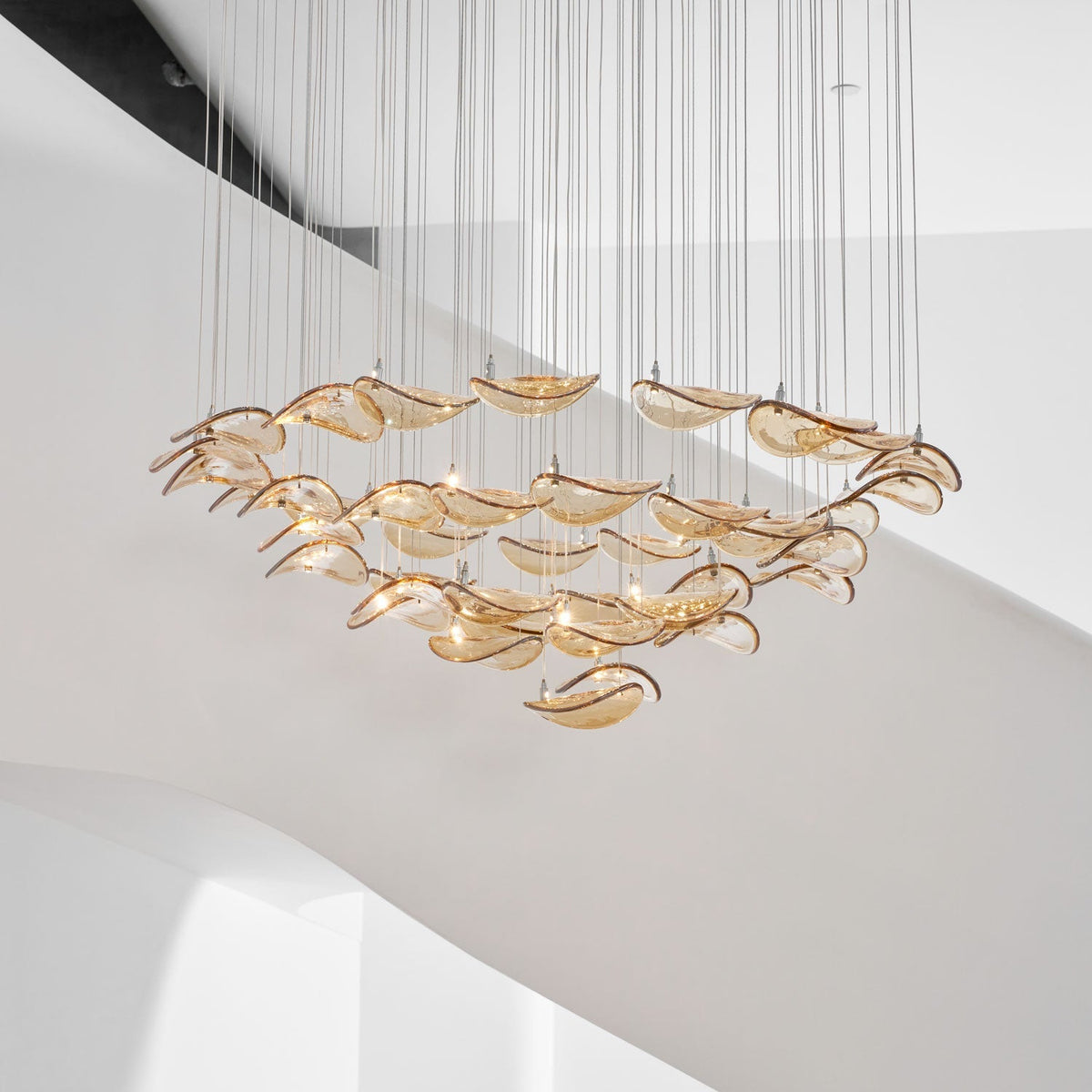 Beauvale Wave Floating Leaf Chandelier