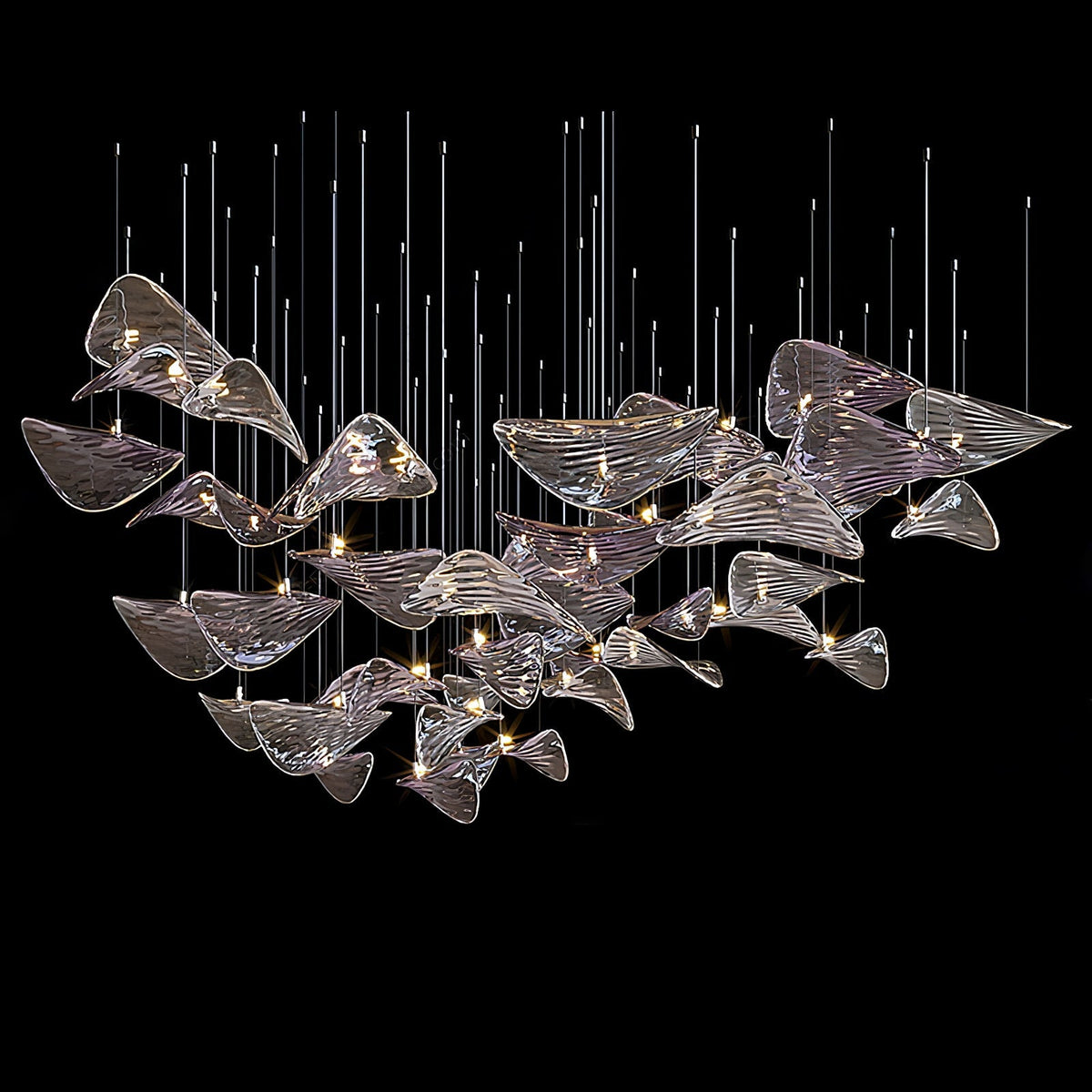 Beauvale Wave Floating Leaf Chandelier