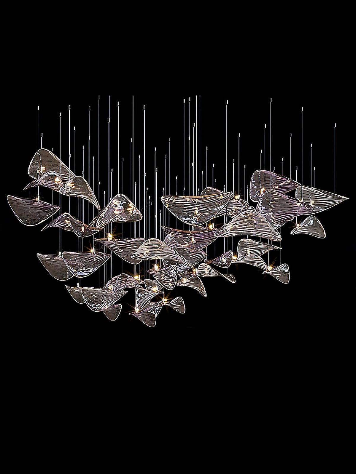 Beauvale Wave Floating Leaf Chandelier