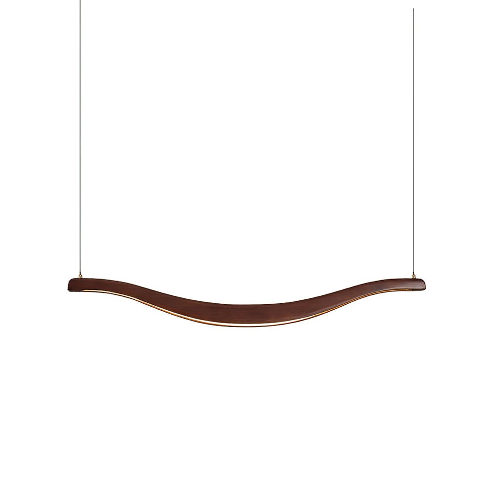 Elvuaria Chandelier Wood Waveform Elegant