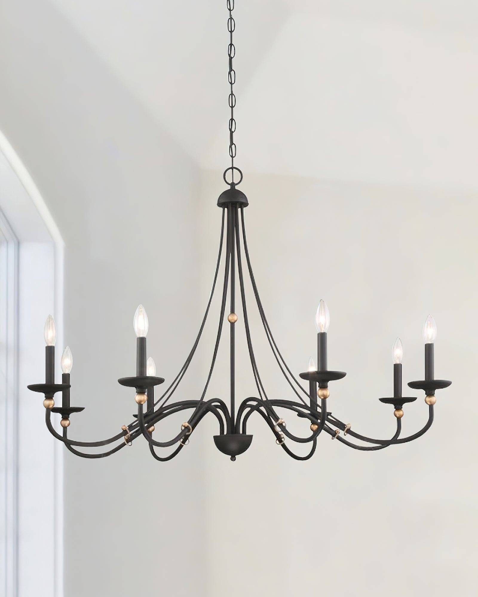 Regalia Vintage Brass Chandelier