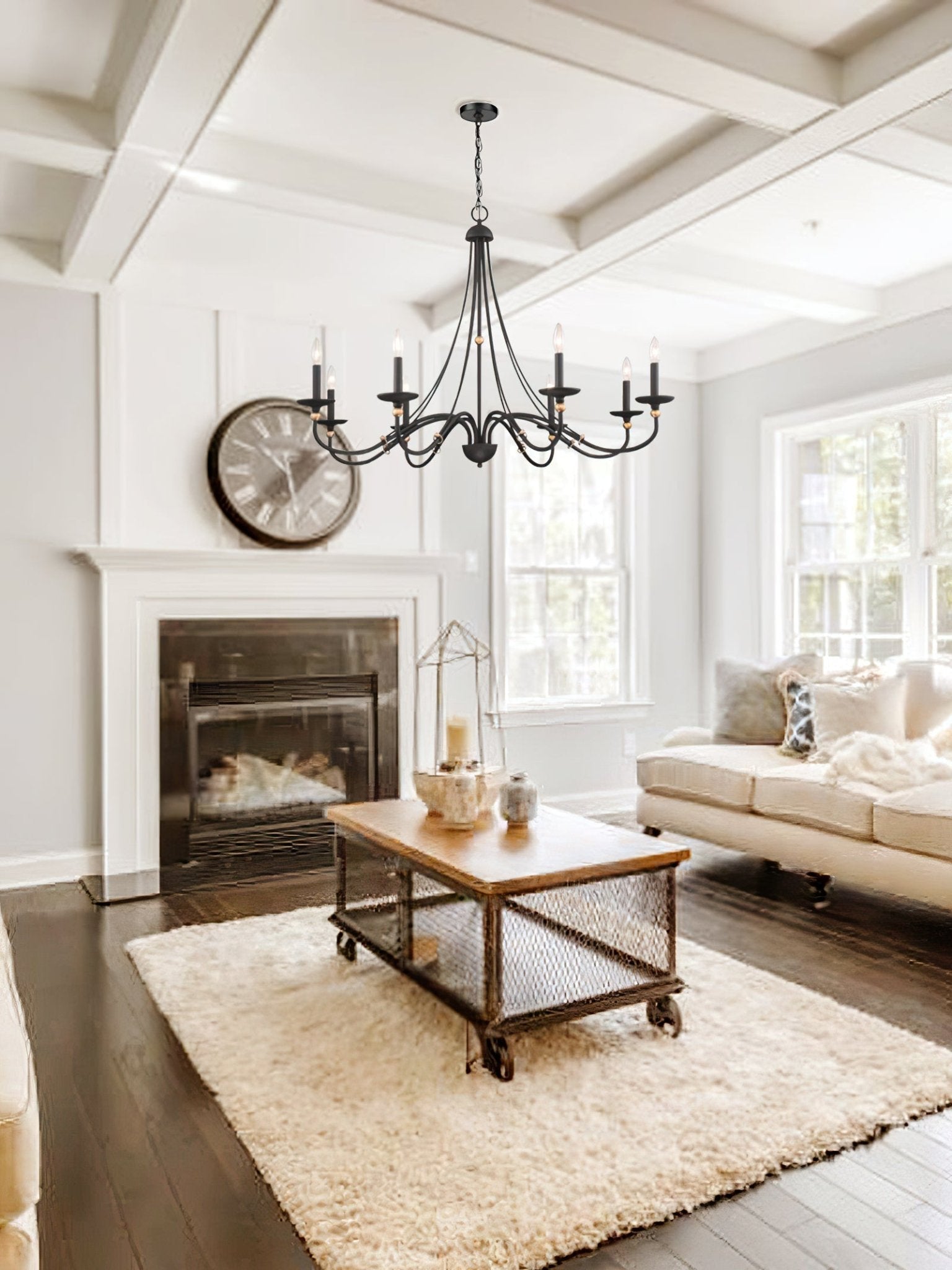 Regalia Vintage Brass Chandelier