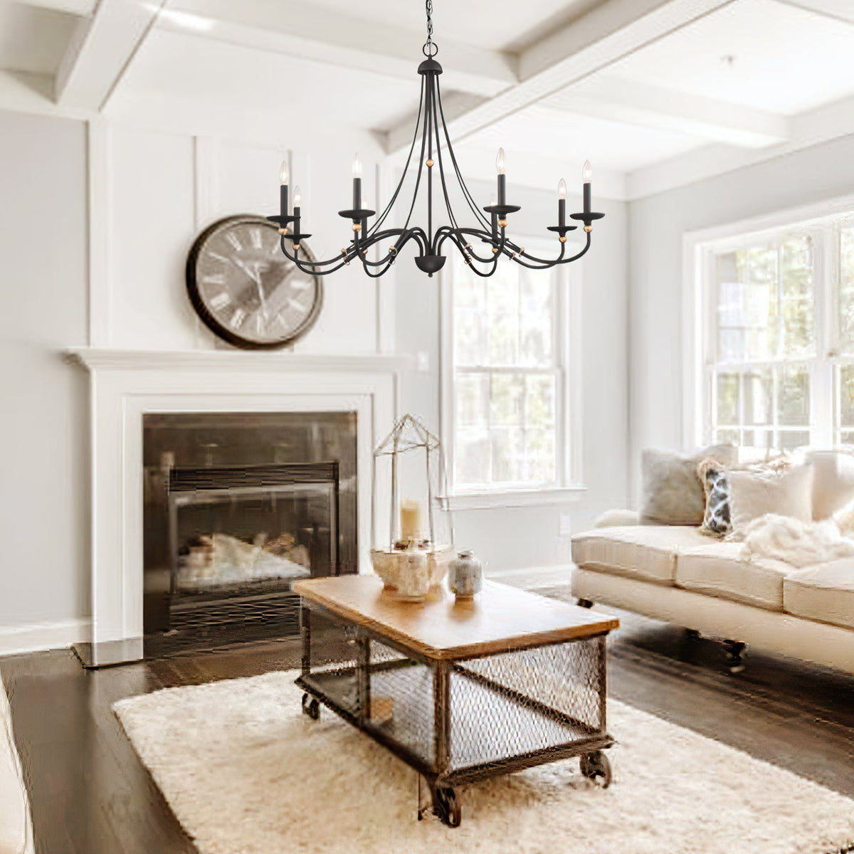 Regalia Vintage Brass Chandelier