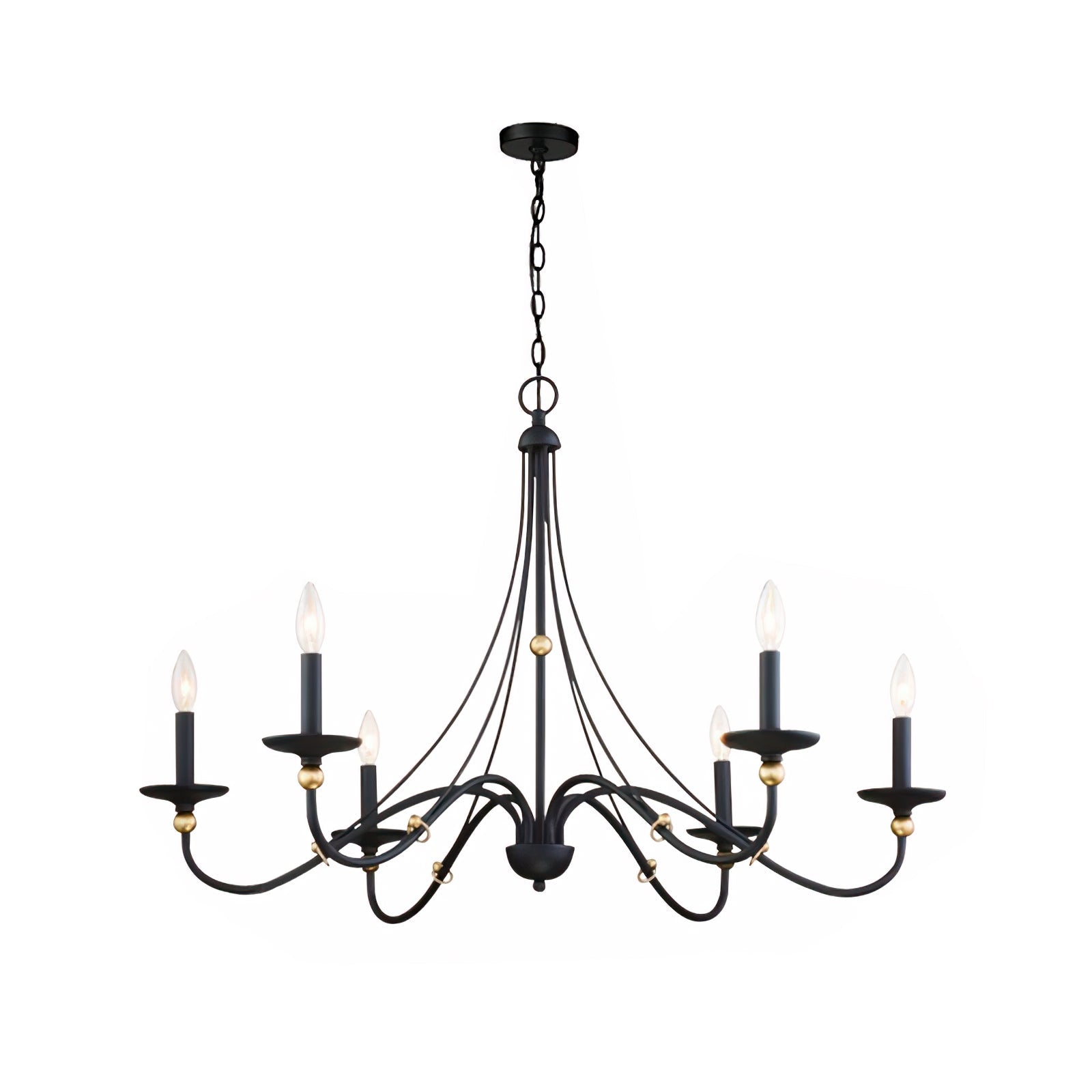 Regalia Vintage Brass Chandelier