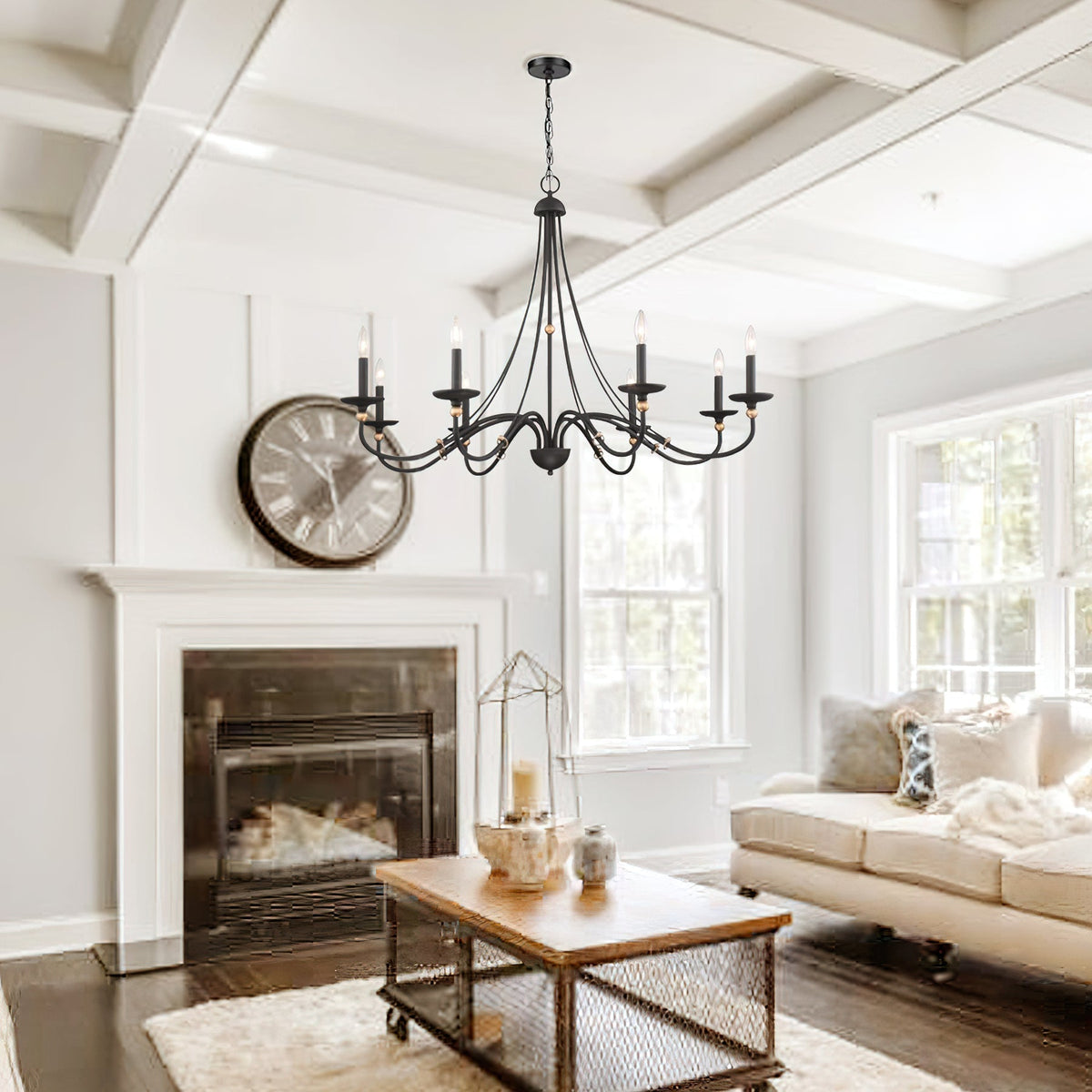 Regalia Vintage Brass Chandelier