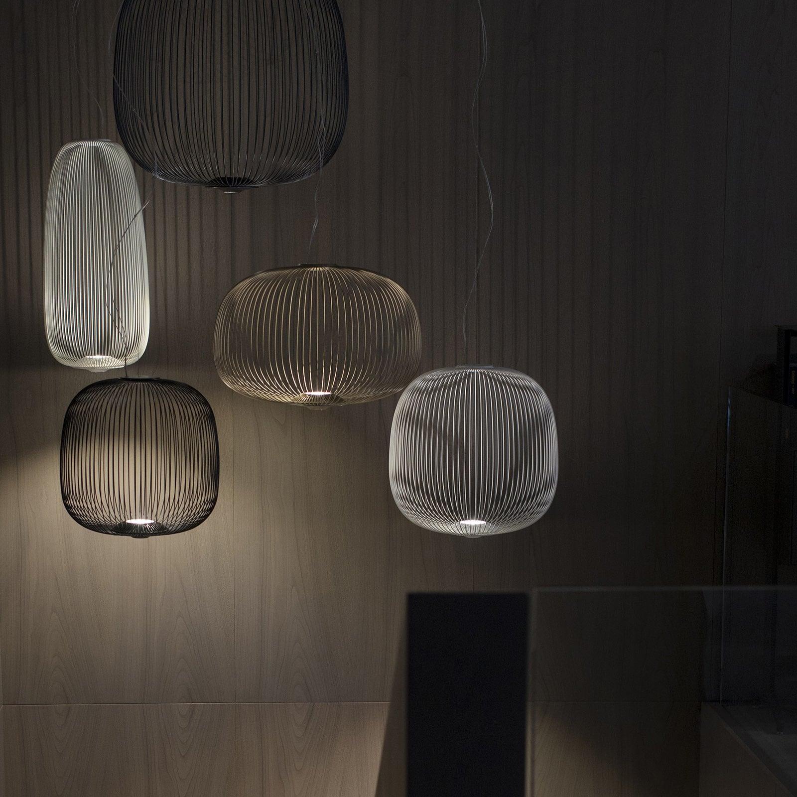 Aero Lightweight Spokes Cage Pendant Light - Neutral Decor