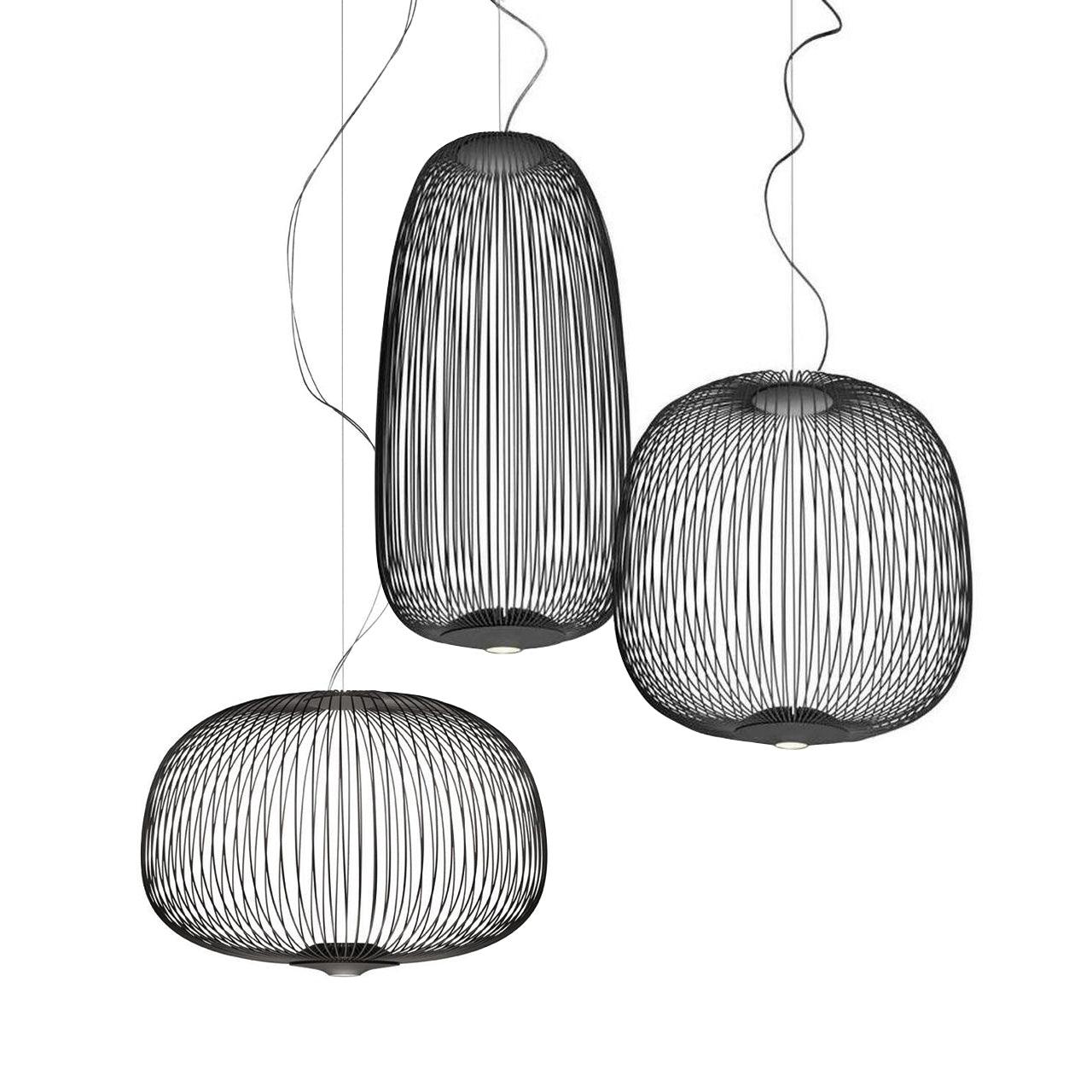 Aero Lightweight Spokes Cage Pendant Light - Neutral Decor