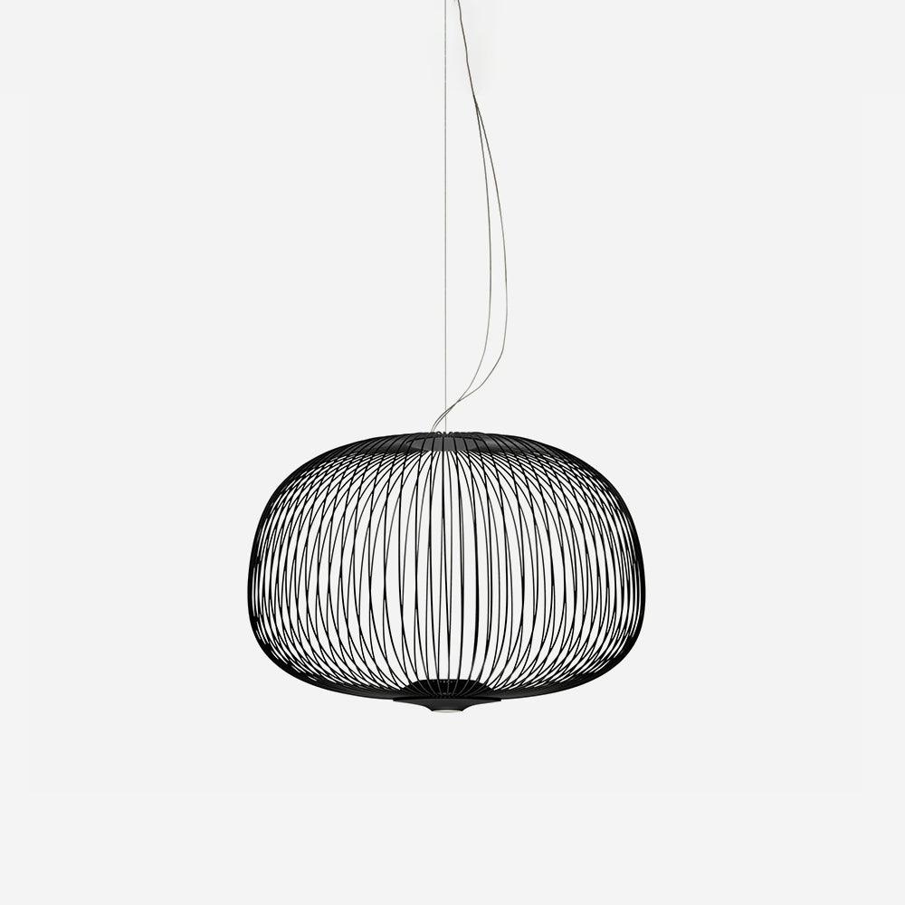 Aero Lightweight Spokes Cage Pendant Light - Neutral Decor