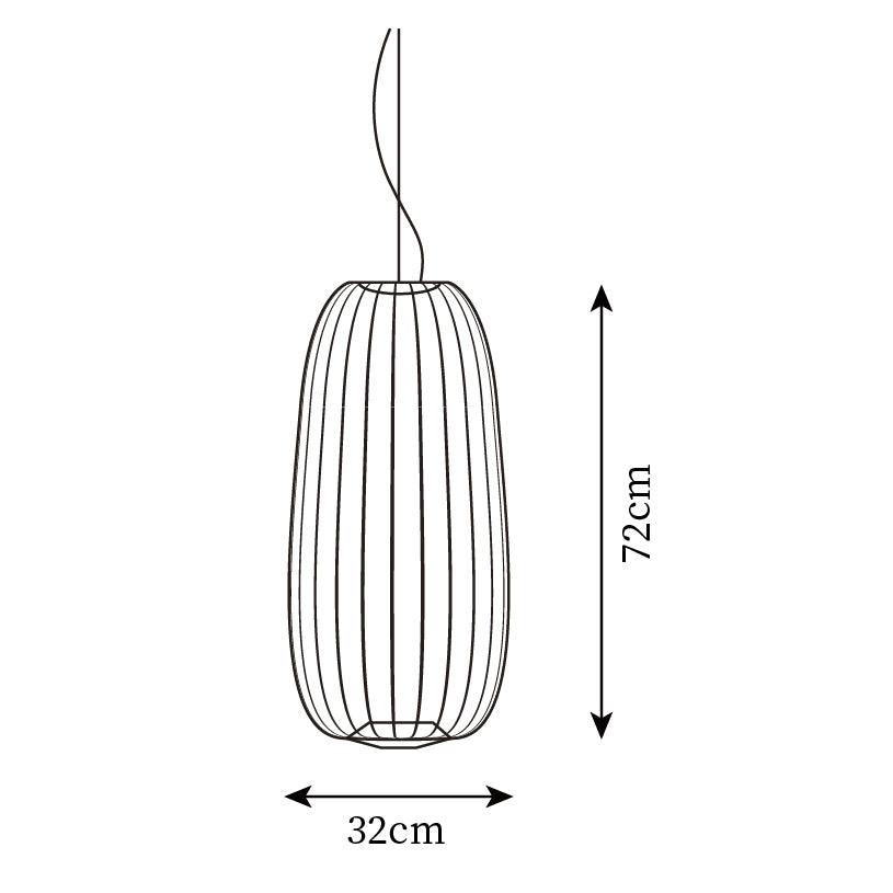 Aero Lightweight Spokes Cage Pendant Light - Neutral Decor