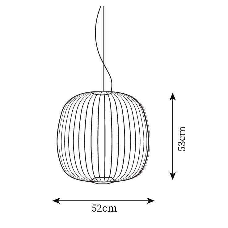 Aero Lightweight Spokes Cage Pendant Light - Neutral Decor