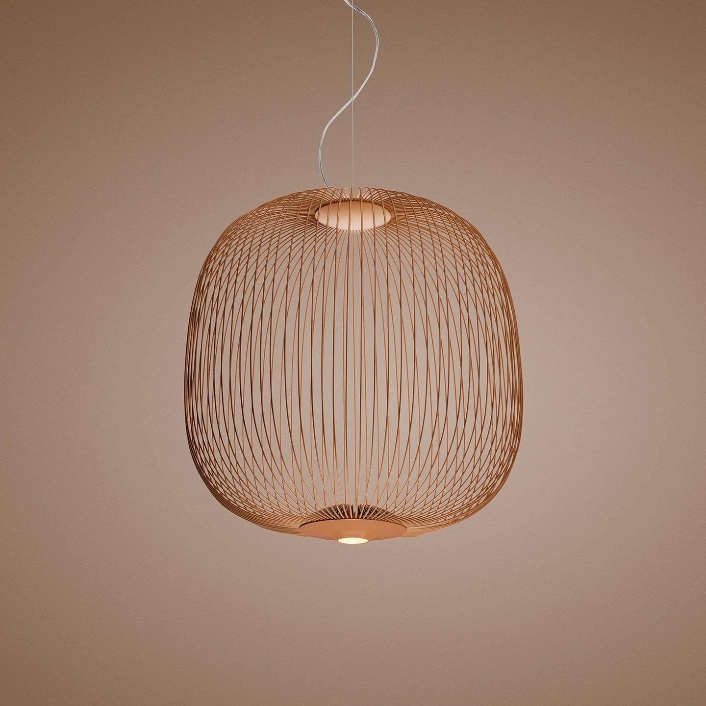 Aero Lightweight Spokes Cage Pendant Light - Neutral Decor