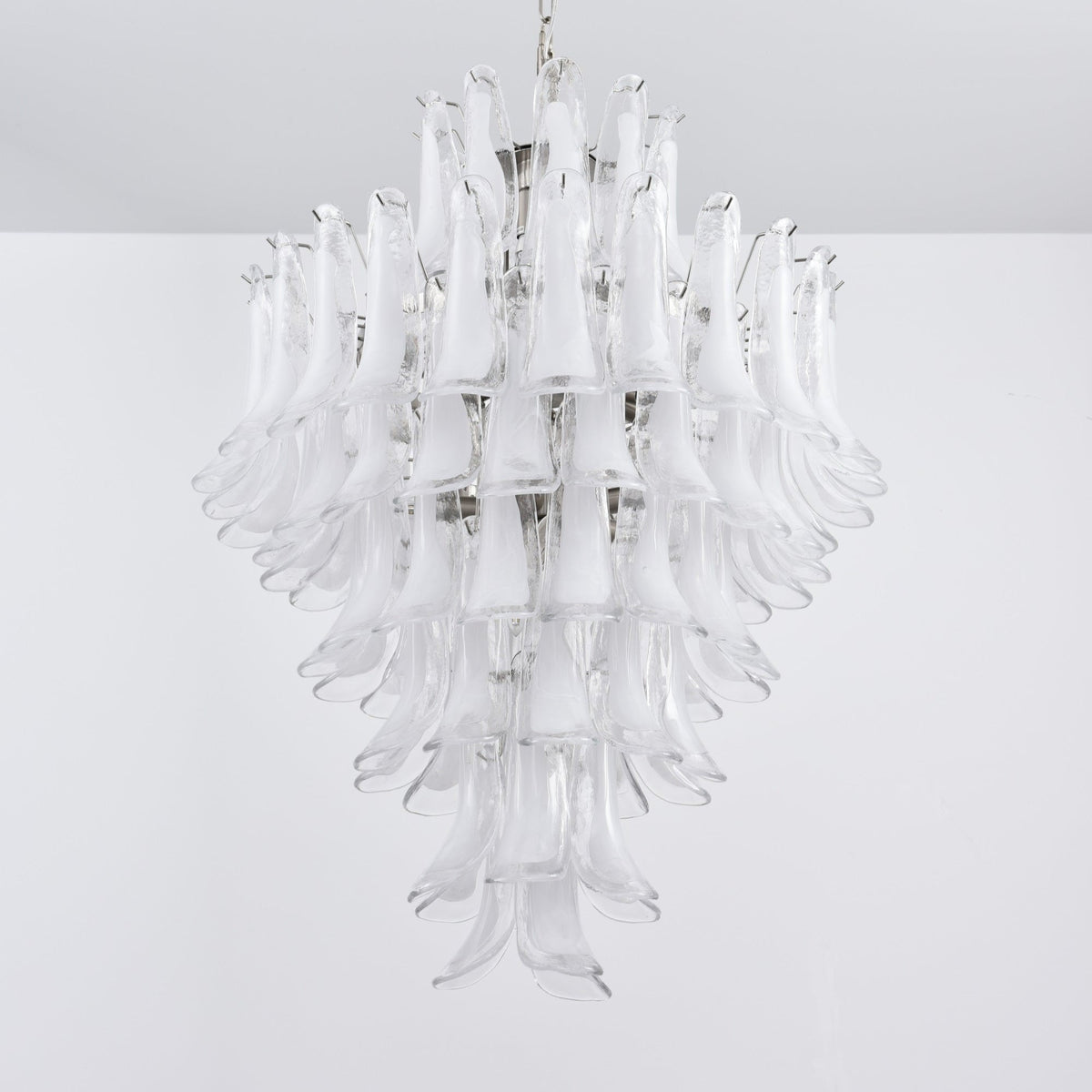 Eirivine Chandelier White Cloud Glass Petals
