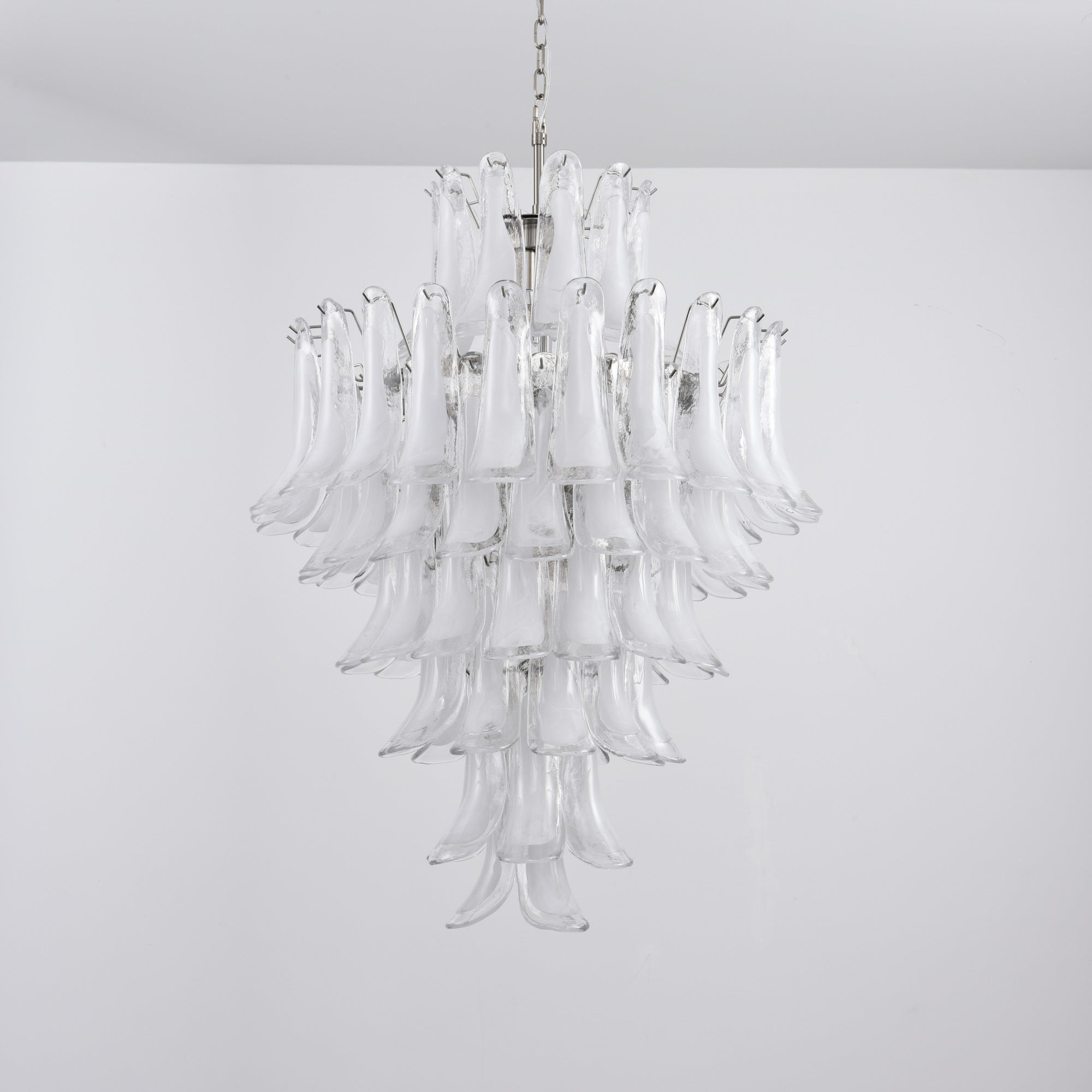Eirivine Chandelier White Cloud Glass Petals